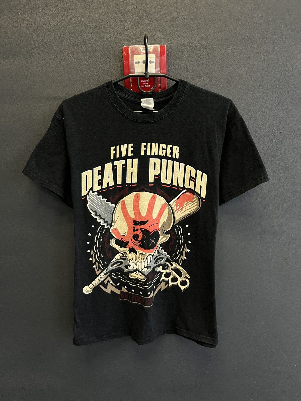 Pre-owned Band Tees X Vintage 00s Five Finger Death Punch Band Tee In Black