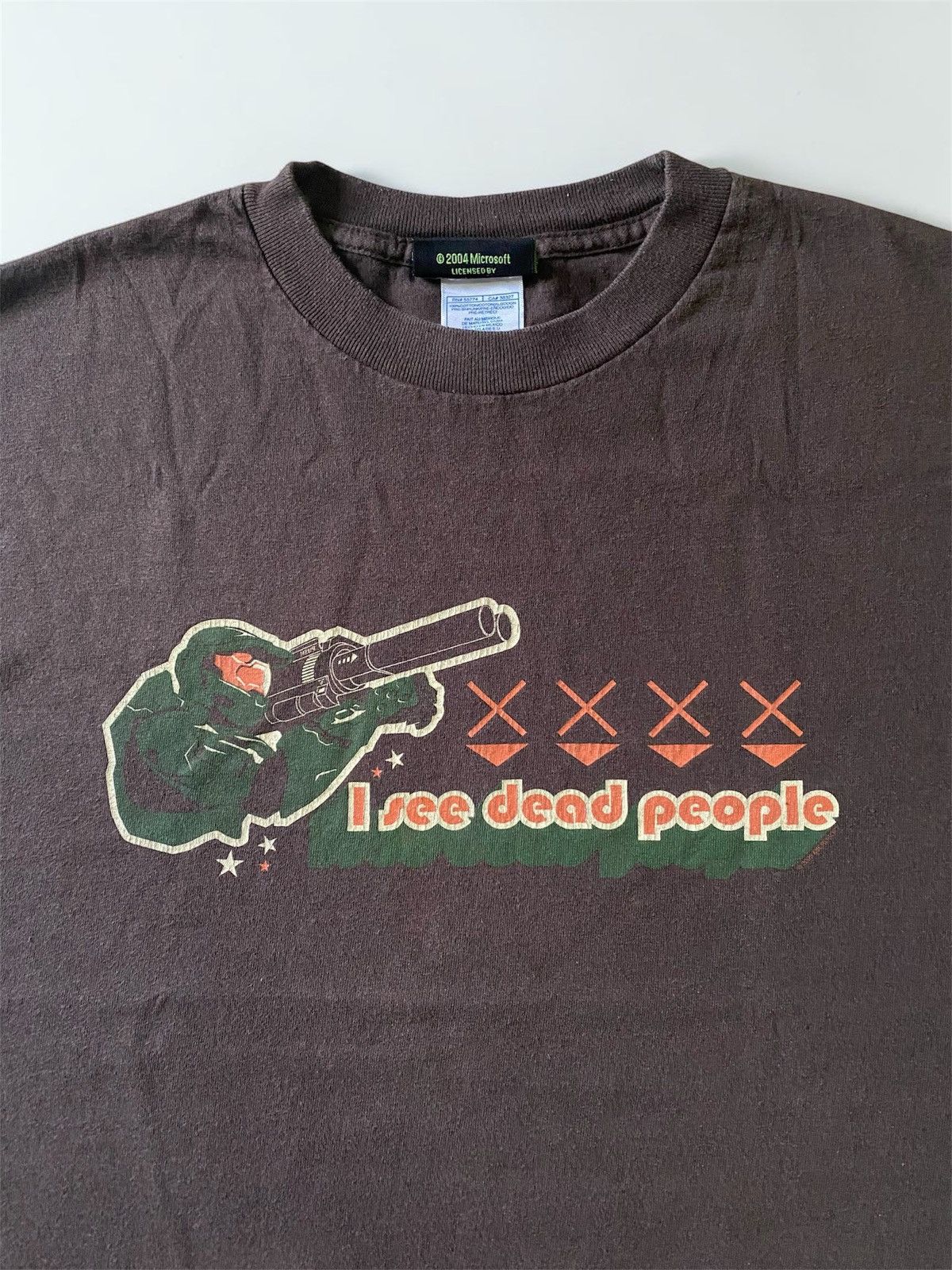 Vintage Halo2 I See Dead People Xbox Gaming T-Shirt
