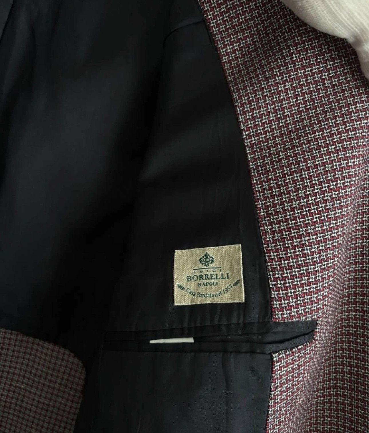 Luigi Borrelli Luigi Borrelli Napoli Blazer Double-Breasted Linen Cotton Size 54L - 13 Thumbnail