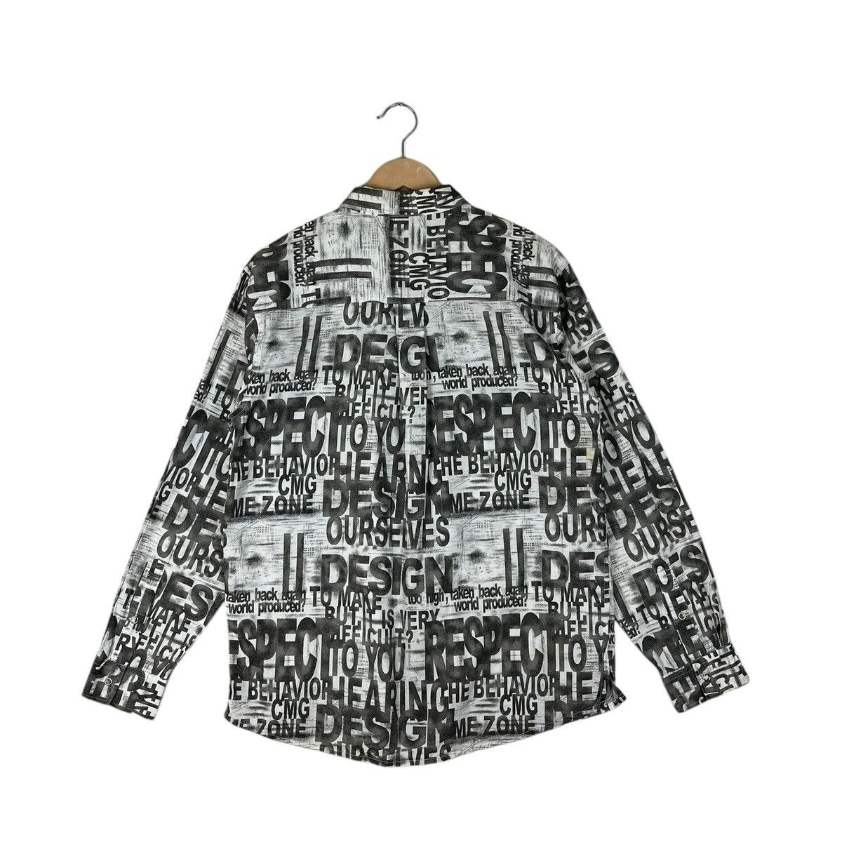 Hysteric Glamour × Japanese Brand Japanese Brand Commontage Poem Alloverprint Button Up Size US L / EU 52-54 / 3 - 2 Thumbnail