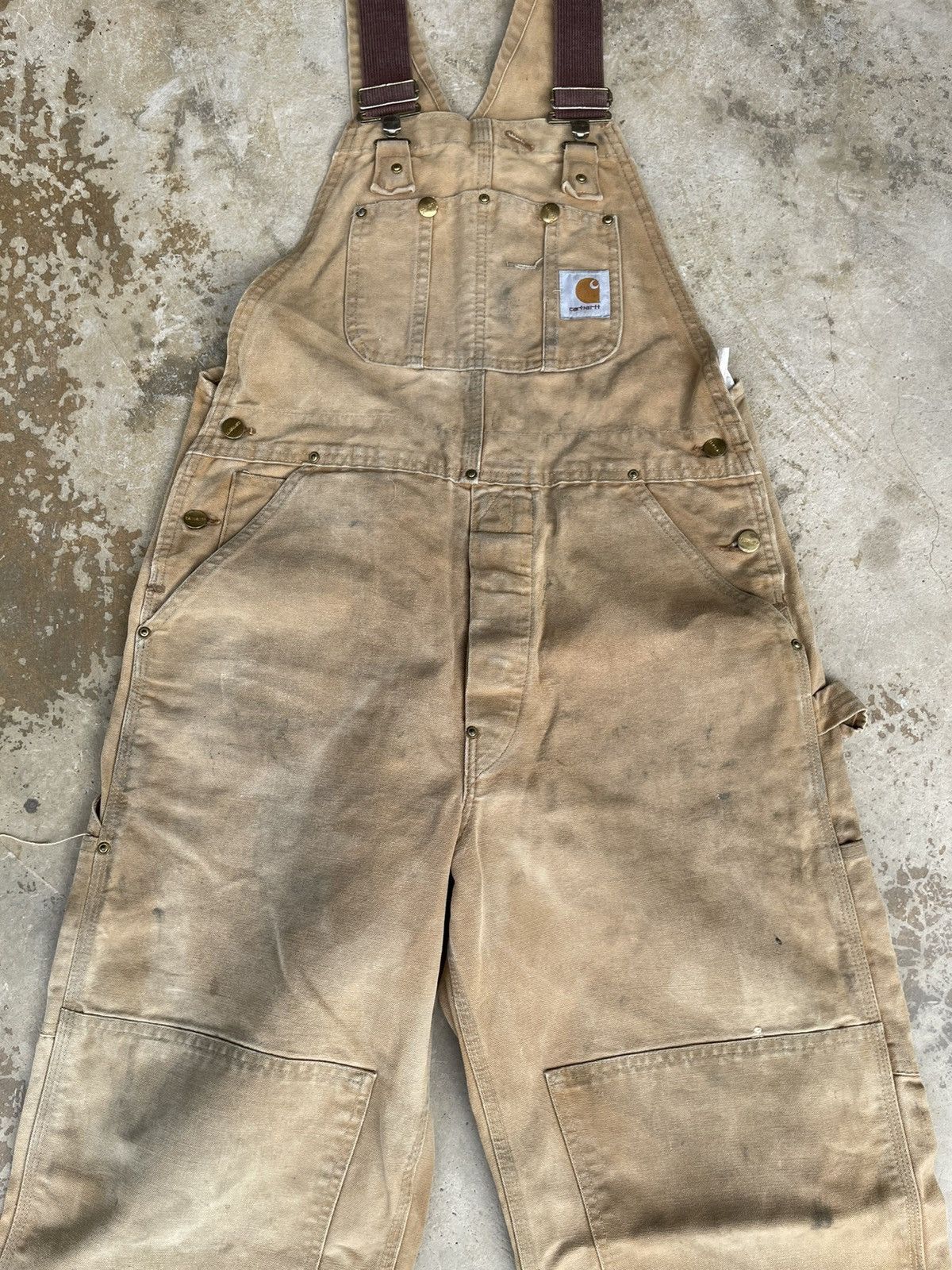 Carhartt Vintage 80s Carhartt Double Knee Pant Overalls Jumpsuits Size US 34 / EU 50 - 3 Thumbnail