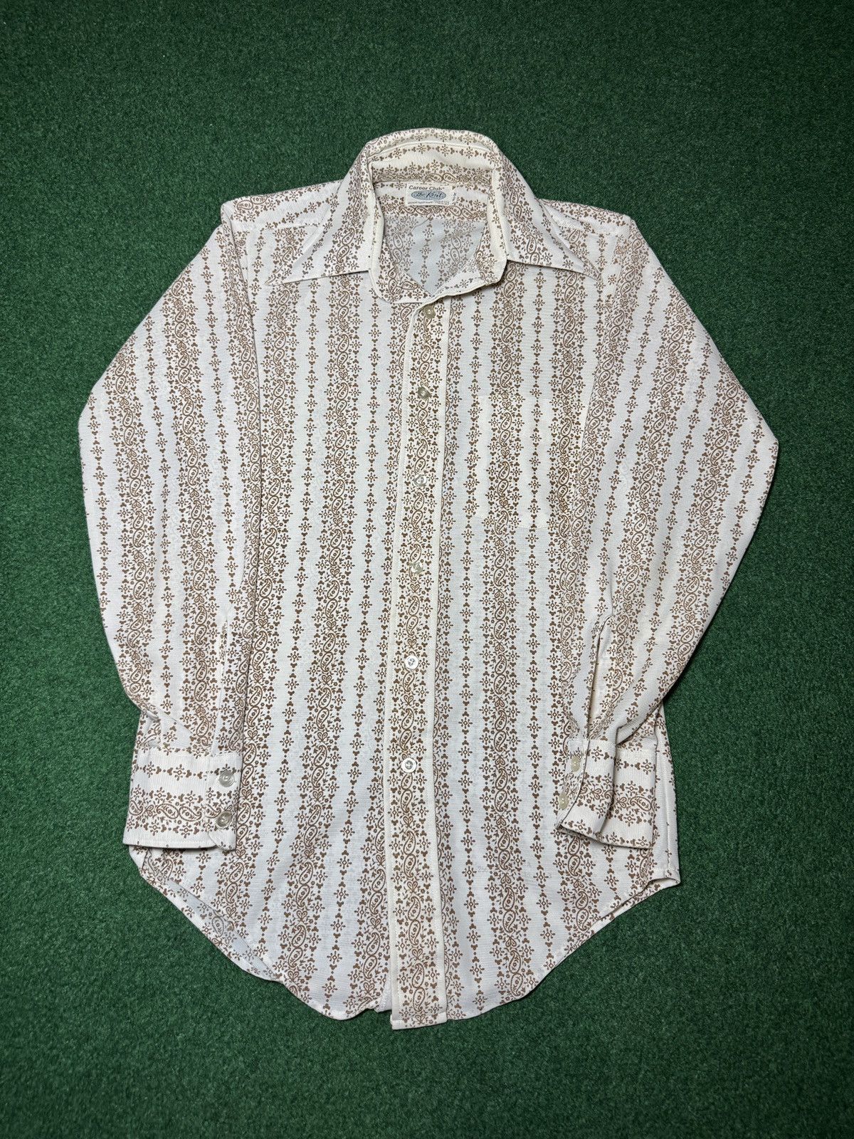 Vintage Vtg 70s Hippie Western Wear Paisley Disco Button Up Shirt Size US M / EU 48-50 / 2 - 1 Thumbnail