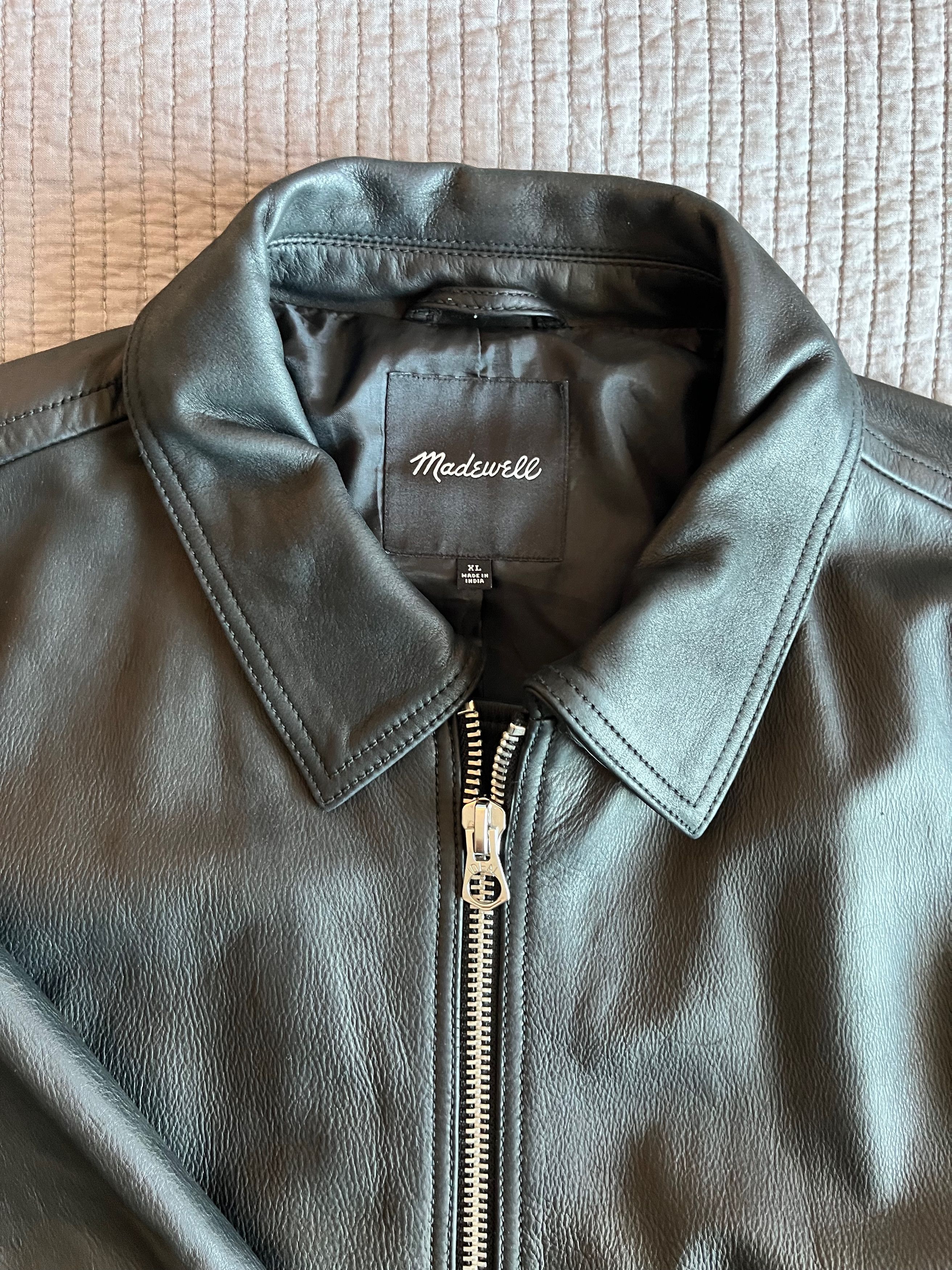 Madewell Leather A2 Bomber Jacket Size US XL / EU 56 / 4 - 2 Thumbnail