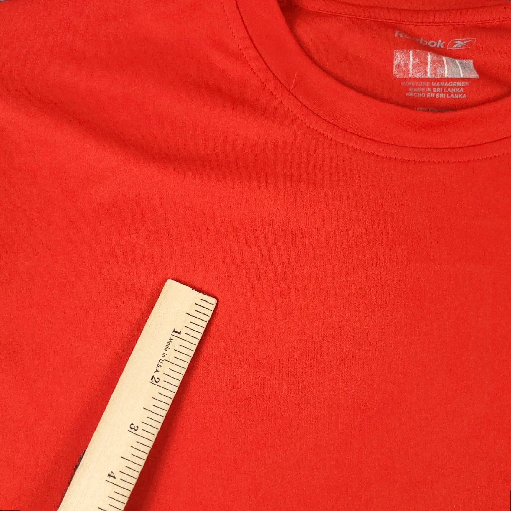 Reebok Reebok T Shirt Mens XL Orange/Red Active Gym Work Out Short Sleeve Pullover Logo Zipper Casual Wear Sports Modern 90s? Size US XL / EU 56 / 4 - 4 Thumbnail