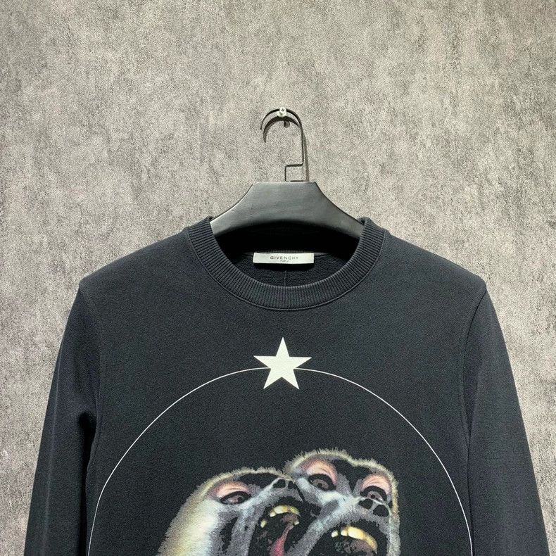 Givenchy Givenchy Roaring double monkey crewneck hoodie 2506-Nextarr Size US XS / EU 42 / 0 - 5 Thumbnail