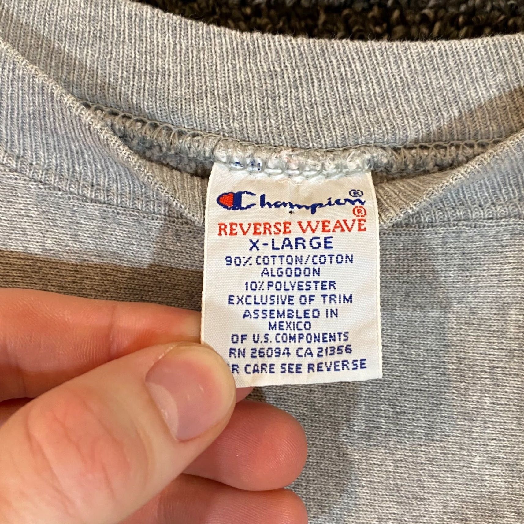 Champion VINTAGE Champion Reverse Weave Pullover Jacket Men XL Gray Crewneck Long Sleeve Reversible Casual Outdoor VTG Size US XL / EU 56 / 4 - 3 Thumbnail