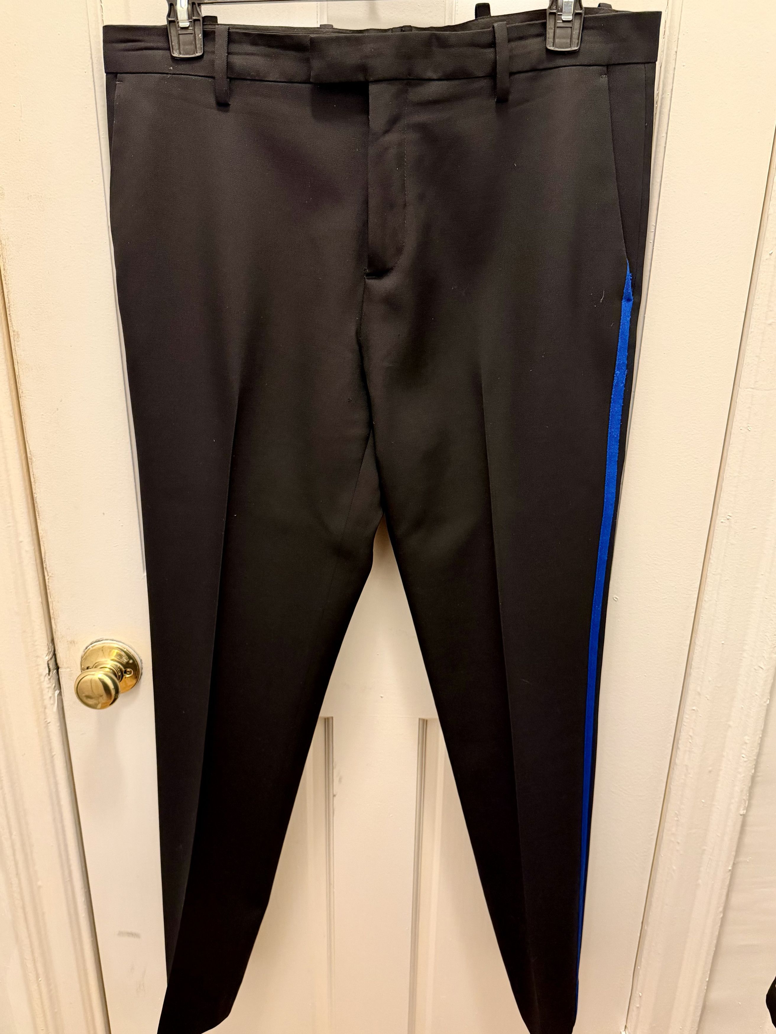 Raf Simons × Sterling Ruby F/W14 Collab Military Stripe Trousers Size US 36 / EU 52 - 4 Thumbnail