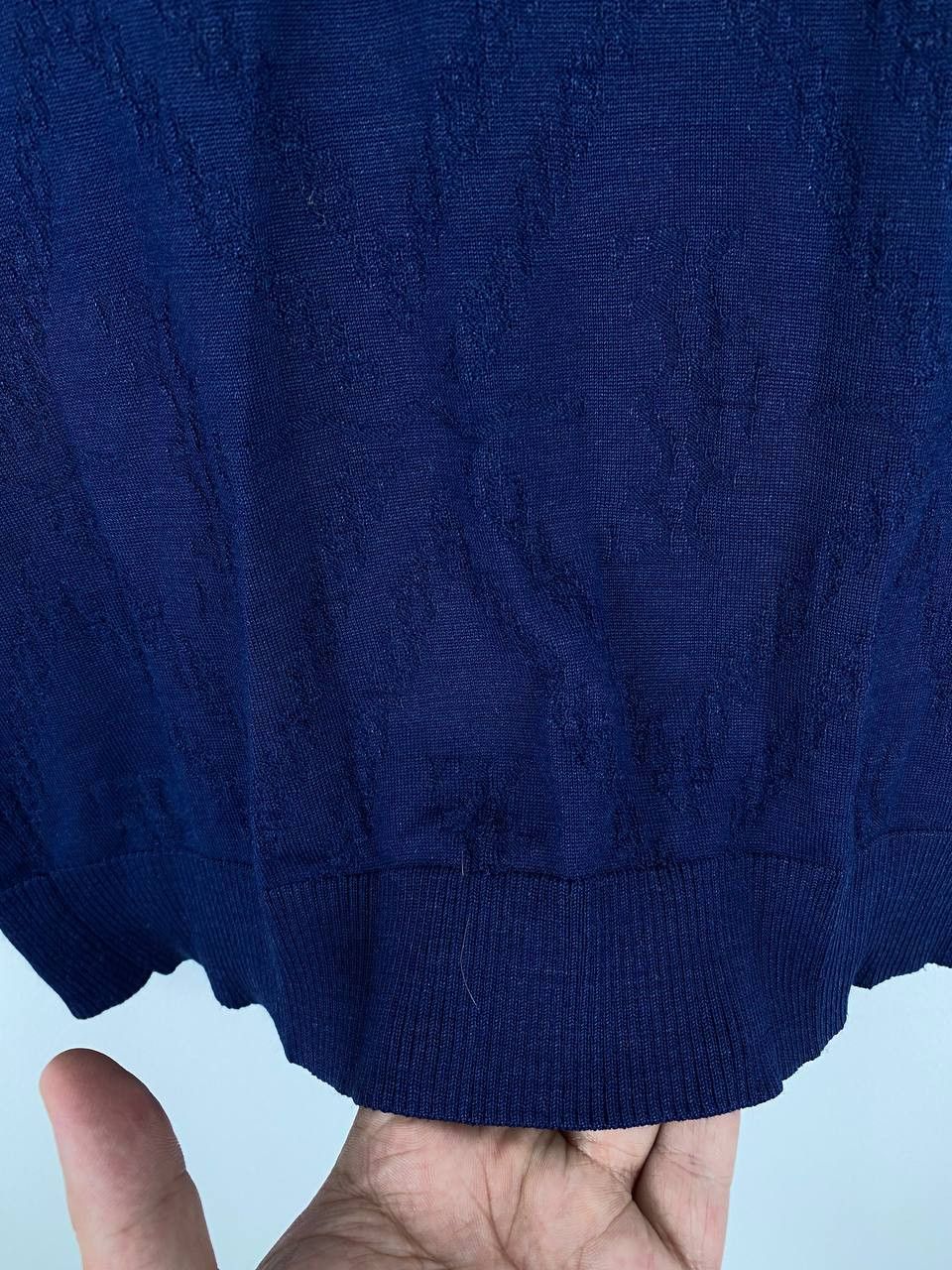 Billionaire Couture Billionaire Wool Polo Sweater Logo Navy Made In Italy Size US XL / EU 56 / 4 - 5 Thumbnail