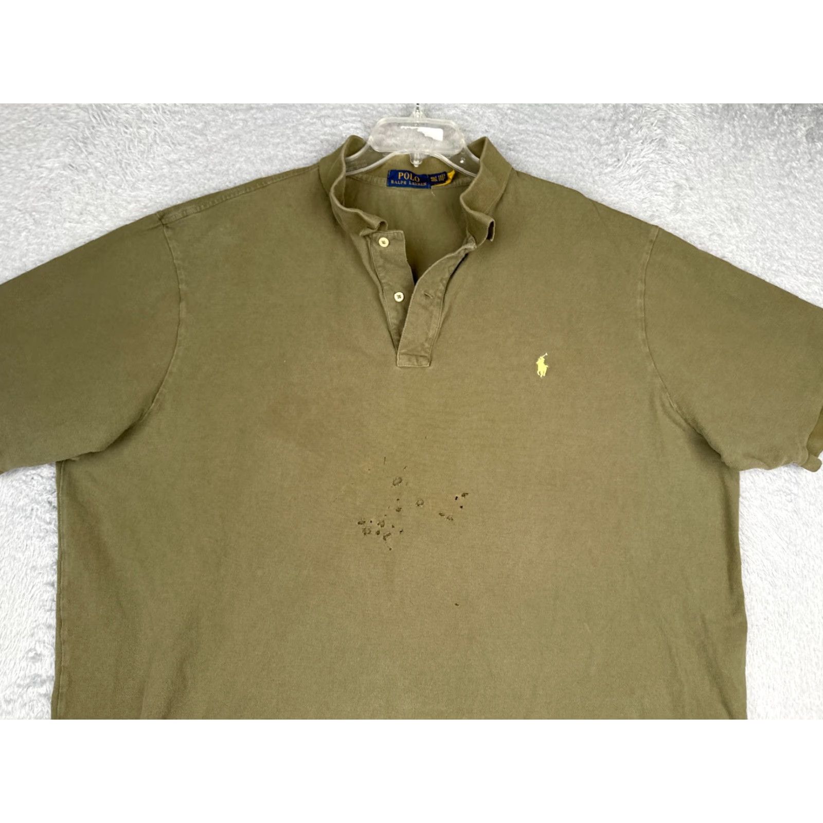 Ralph Lauren Nike Polo Ralph Lauren Polo Shirt Men 4XL Tall Green Cotton Short Sleeve Polo Shirt Mens Green 4XLT Big & Tall Golf Classic Vintage: No Size US XXL / EU 58 / 5 - 4 Thumbnail