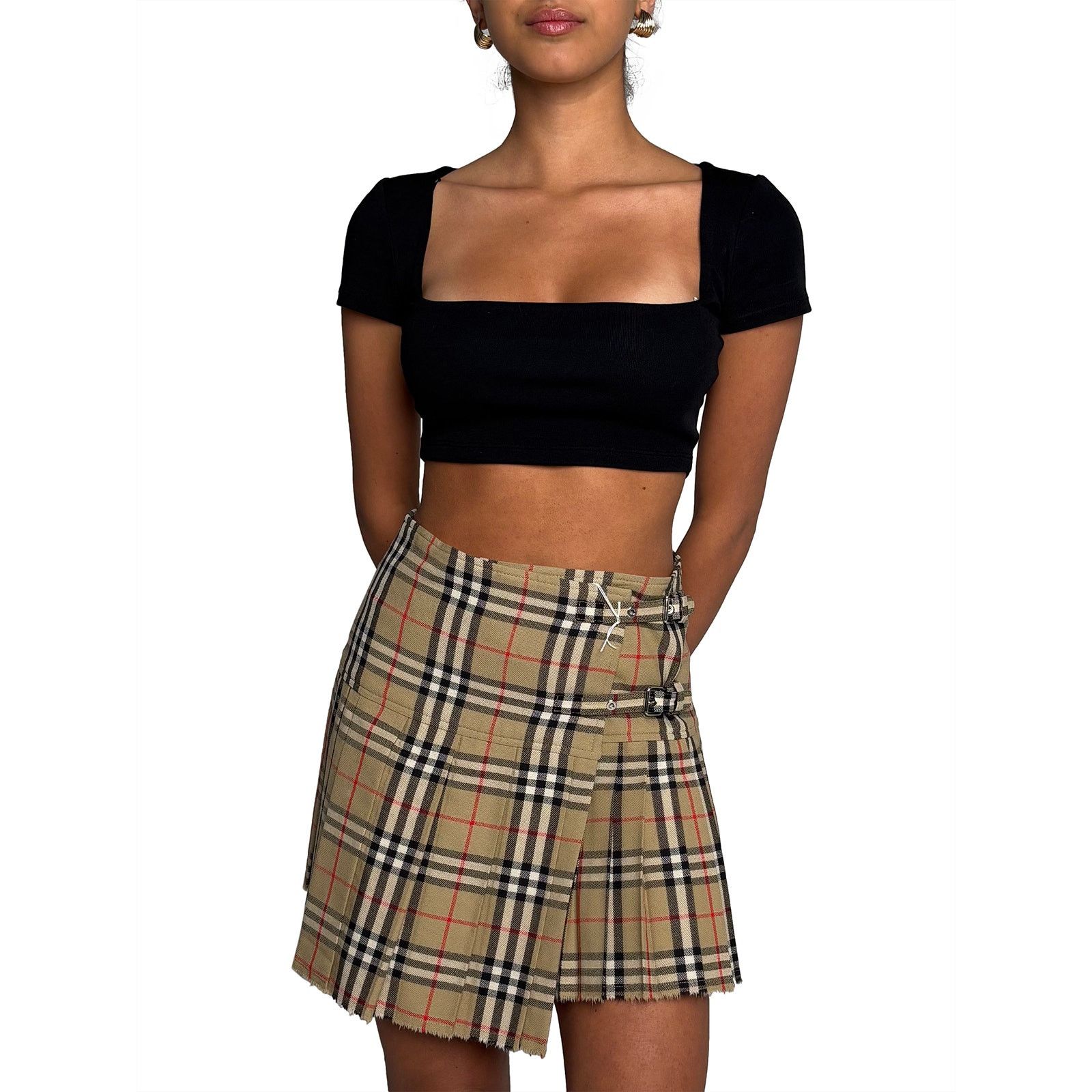 Burberry Check Mini Skirt Size 26" / US 2 / IT 38 - 2 Thumbnail