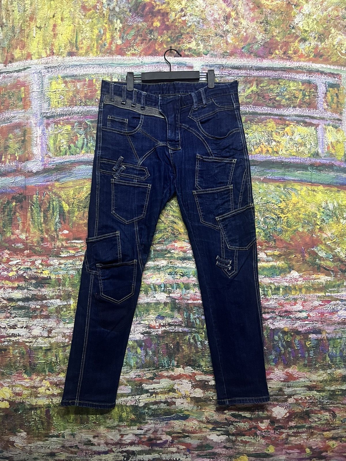image of Avant Garde Fin-Ch Evolve Slowly Jeans Pocket in Blue, Men's (Size 35)