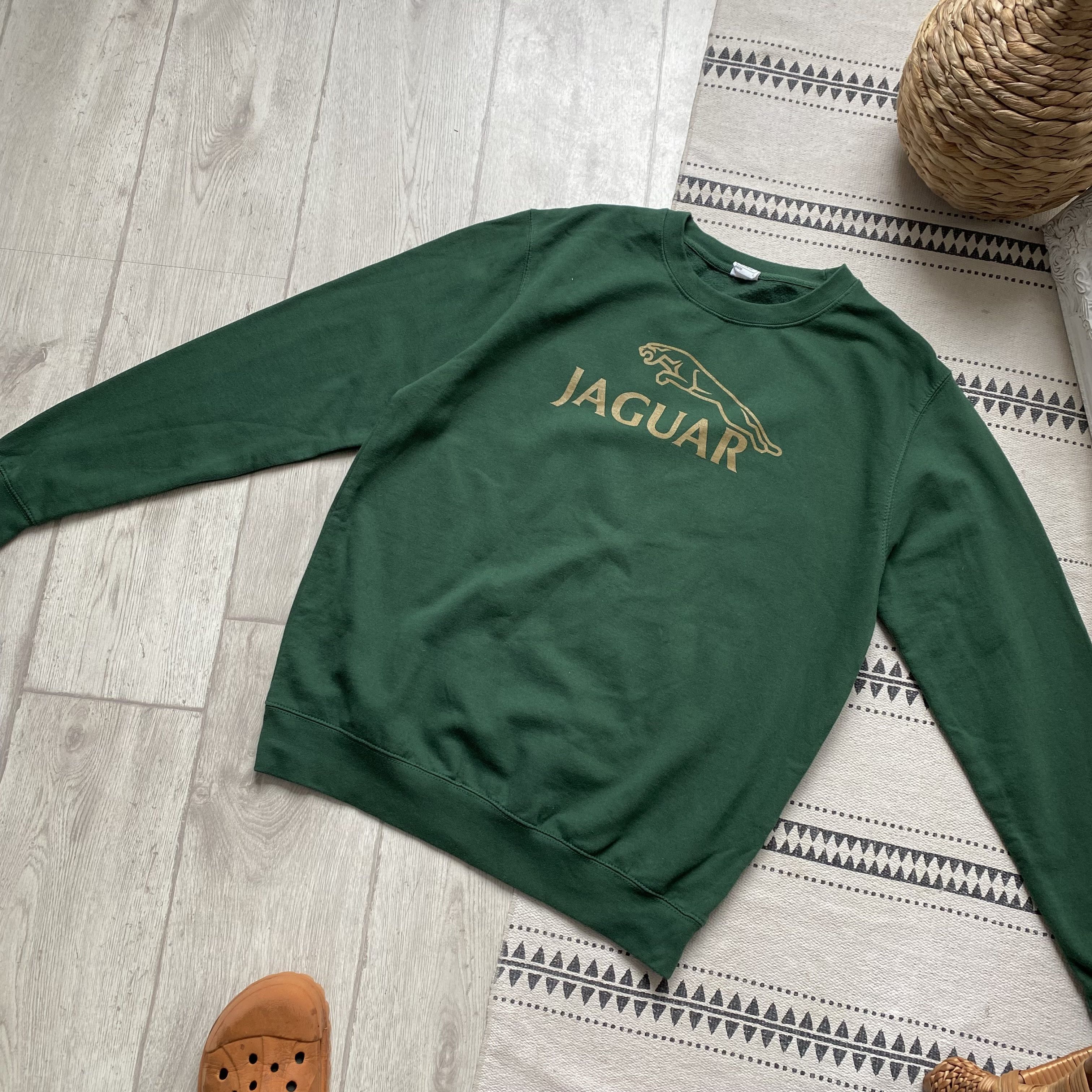 Ferrari 🏎️Vintage Jaguar Blanck Sweatshirt Racing Land Rover Size US L / EU 52-54 / 3 - 7 Thumbnail