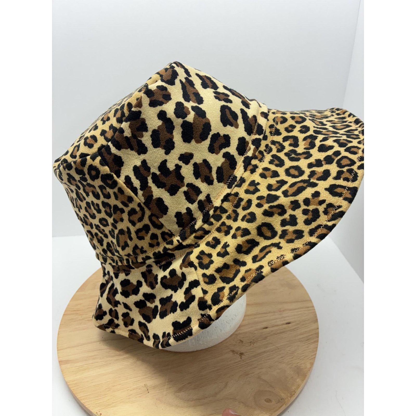 Other Leopard Print Bucket Hat – Large – Felt Lined, Soft Size ONE SIZE - 8 Thumbnail