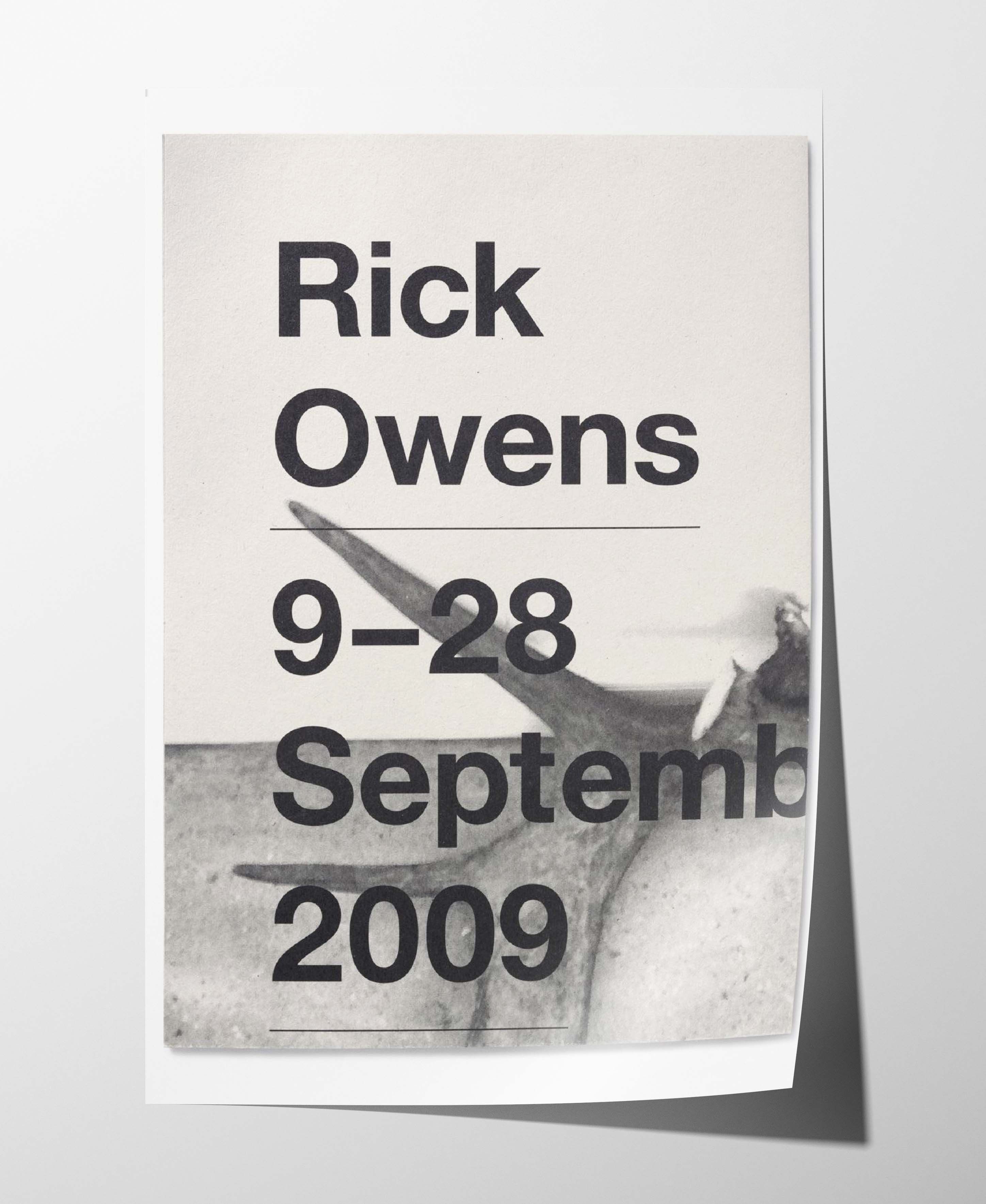 Rick Owens Rick Owens Poster Gift Vintage Archive Book Magazine Size ONE SIZE - 5 Thumbnail