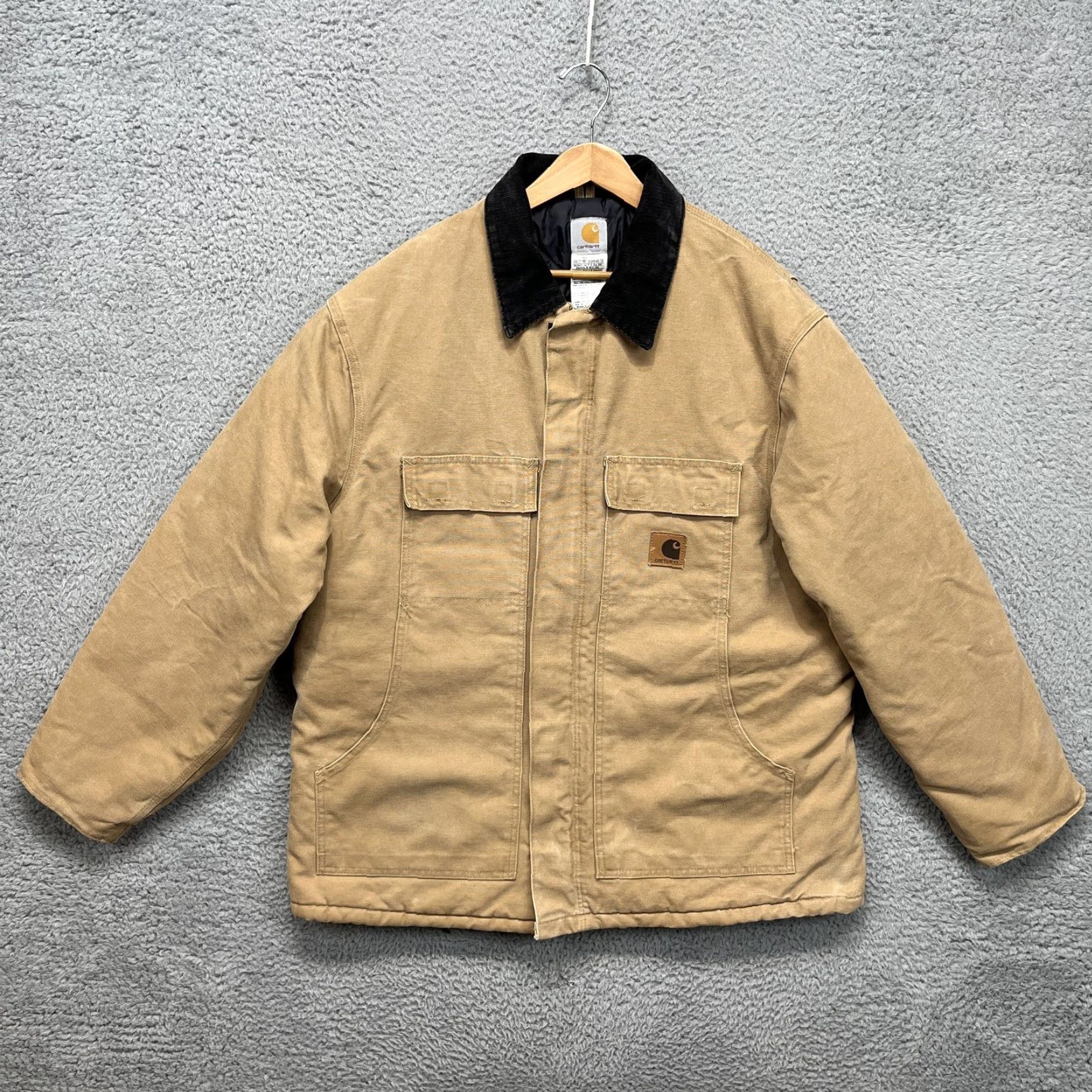 Carhartt VINTAGE Carhartt C26 Jacket Mens XL Brown Duck Canvas Arctic Coat Quilt Lined Ranch জ Size US XL / EU 56 / 4 - 2 Thumbnail