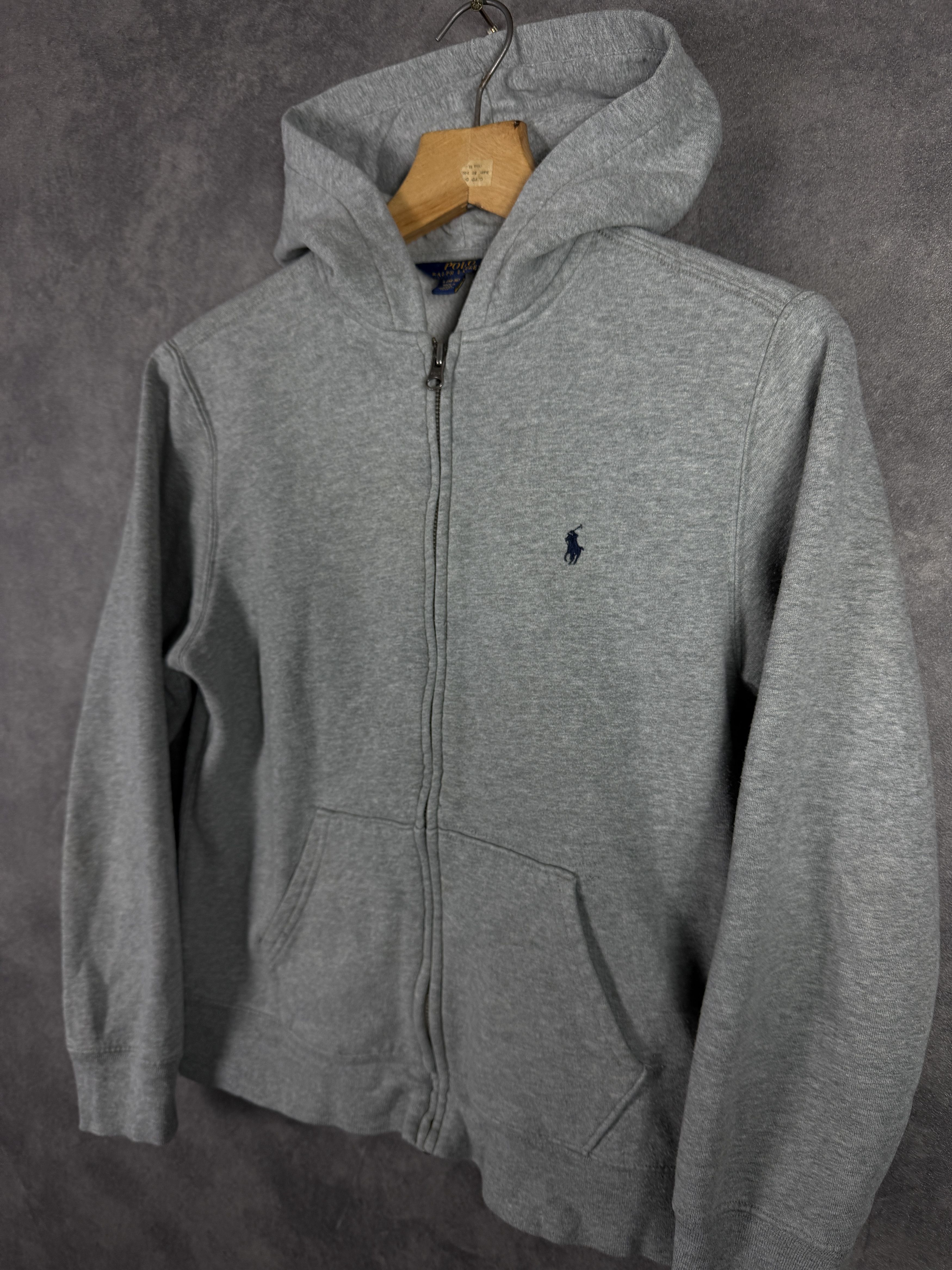 Ralph Lauren Ralph Lauren zip-up grey mini logo pony embroidery hoodie Size L / US 10 / IT 46 - 2 Thumbnail