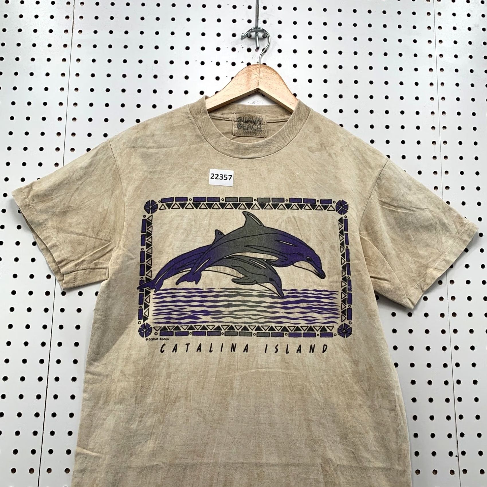 Catalina Vintage Guava Beach Dolphin Catalina Island Shirt Brown Adult Small 90s 80s Beach Crew Neck T-Shirt Mens Size US S / EU 44-46 / 1 - 7 Thumbnail