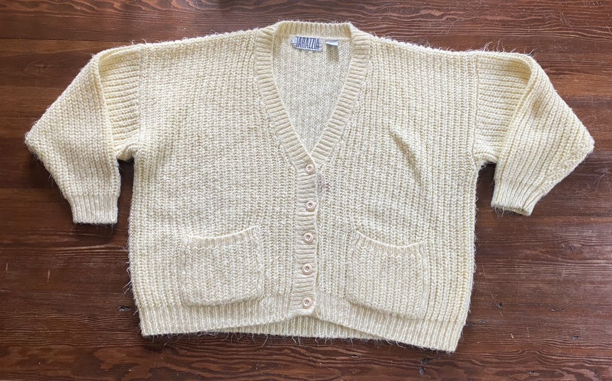 Vintage Vintage 80’s Tarazzia Oversized Knit Mohair Style Cardigan Size L / US 10 / IT 46 - 2 Thumbnail