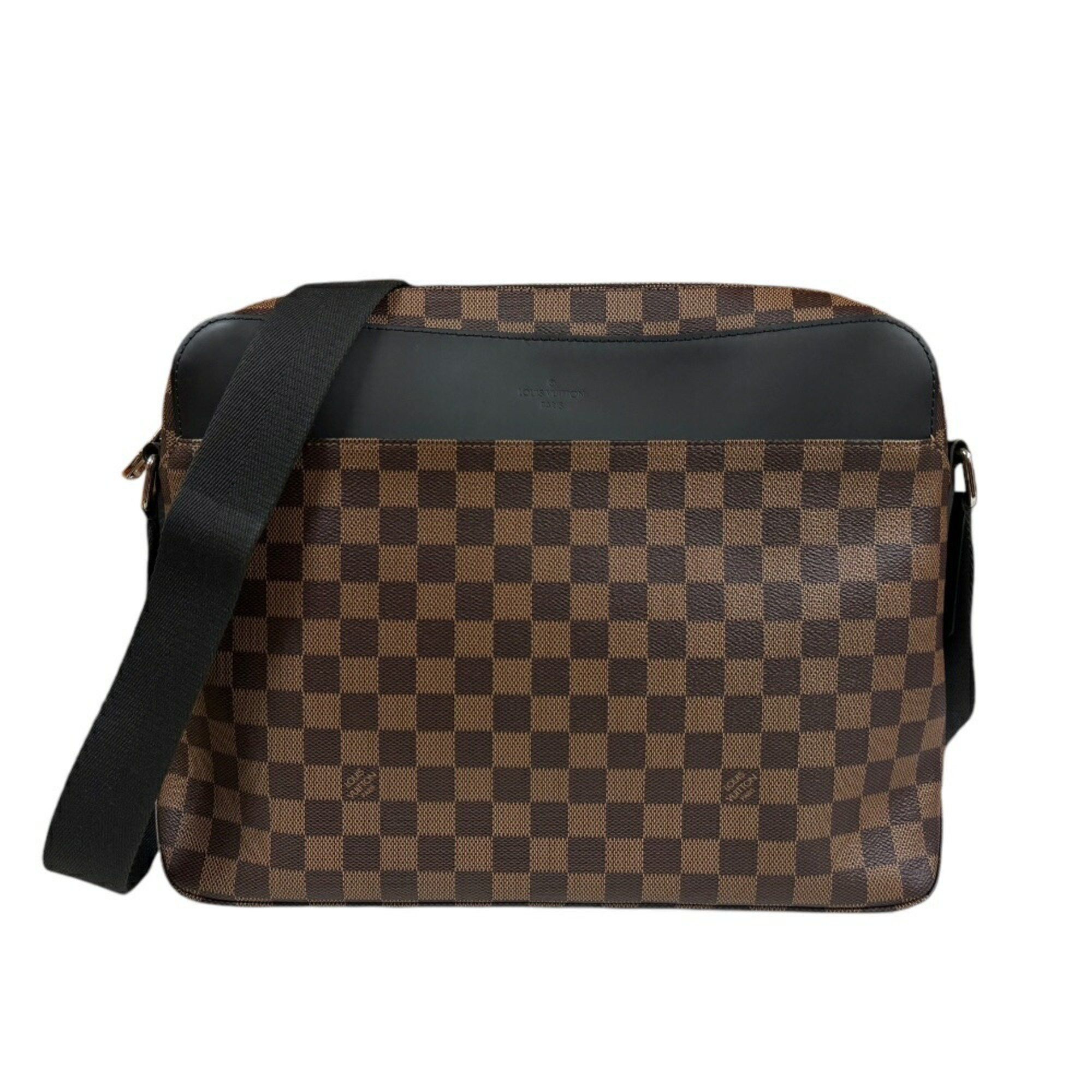 Louis Vuitton Louis Vuitton Jake MM Damier Shoulder Bag Canvas N41569 Brown Men's LOUIS VUITTON Size ONE SIZE - 1 Thumbnail