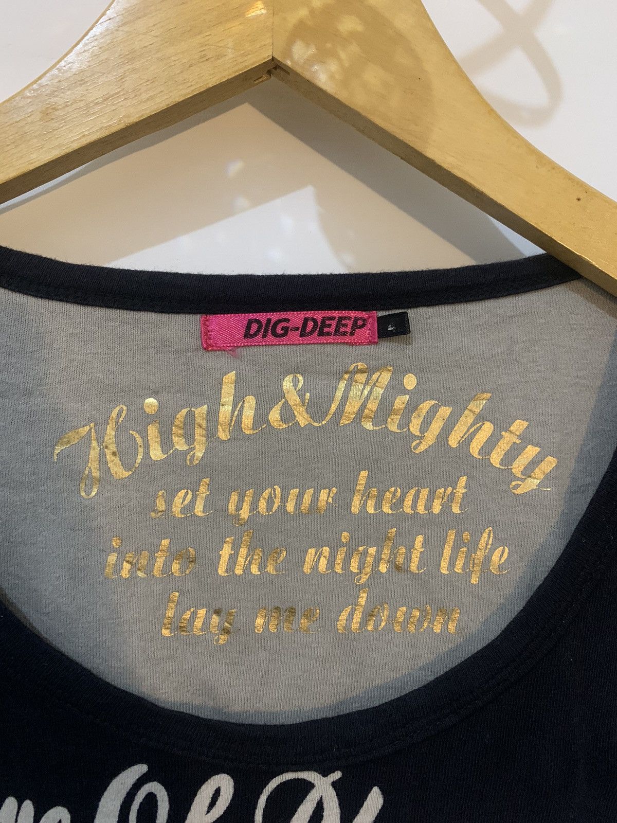 Hysteric Glamour × Le Grande Bleu (L.G.B.) × Yasuyuki Ishii Japanese brand poem DIG DEEP Gothic styel Size US XL / EU 56 / 4 - 7 Thumbnail