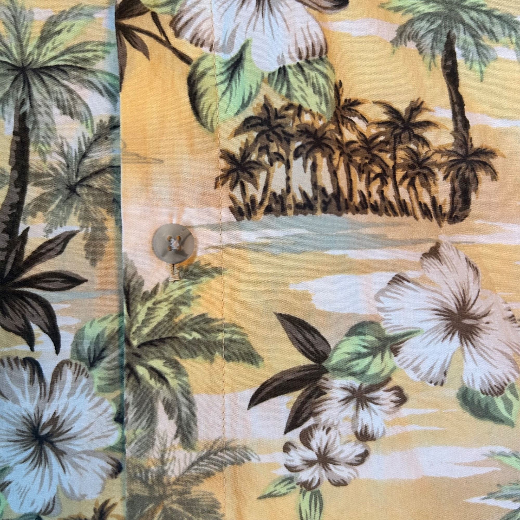 Pierre Cardin Pierre Cardin Hawaiian Tropical Yellow Palm Tree Floral Butt Size US M / EU 48-50 / 2 - 4 Thumbnail