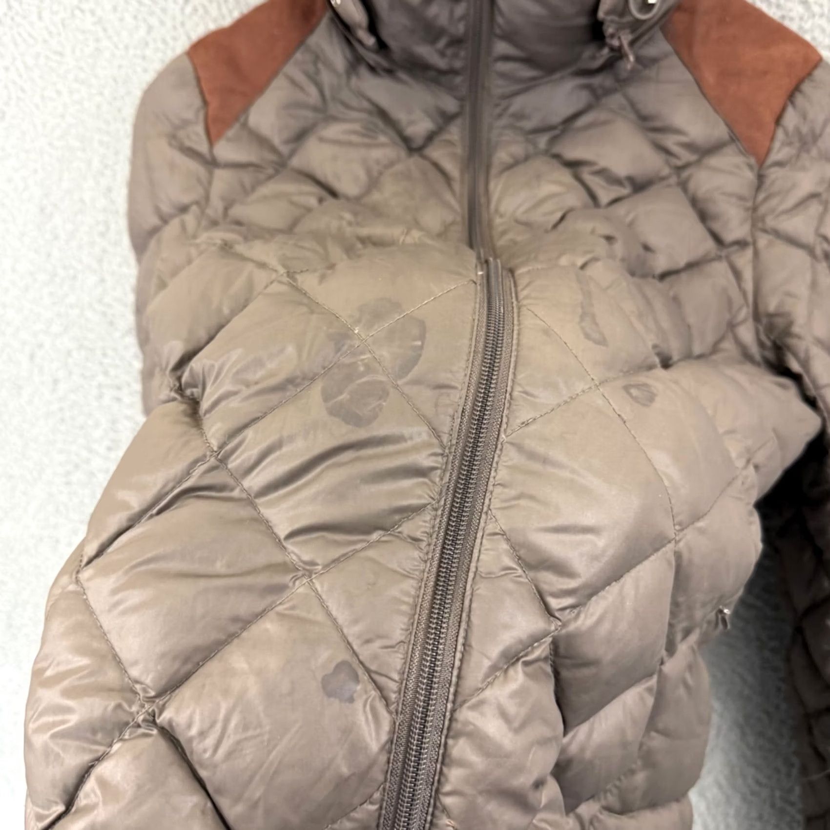 Ralph Lauren Lauren Ralph Lauren Jacket Women Small Brown Puffer Down Long Hooded Quilted Zip Size S / US 4 / IT 40 - 6 Thumbnail