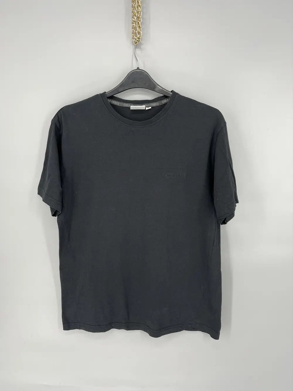 Carlo Colucci Vintage Rare Logo Carlo Colucci Black Relaxed T-Shir Size US XL / EU 56 / 4 - 1 Thumbnail