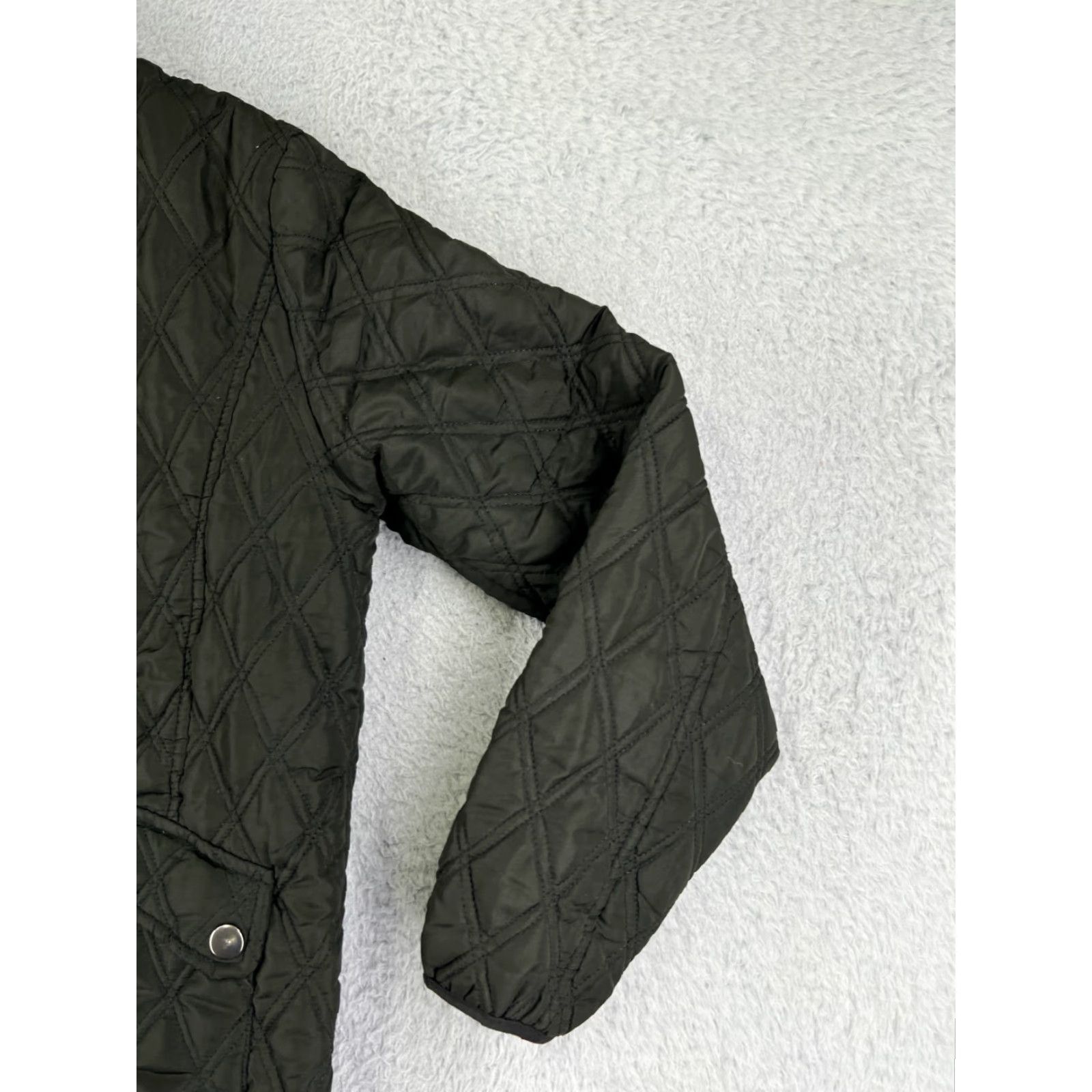 Vintage Jonathan Martin Jacket Womens M Green Quilted Button 100% Polyester Utility Size M / US 6-8 / IT 42-44 - 6 Thumbnail