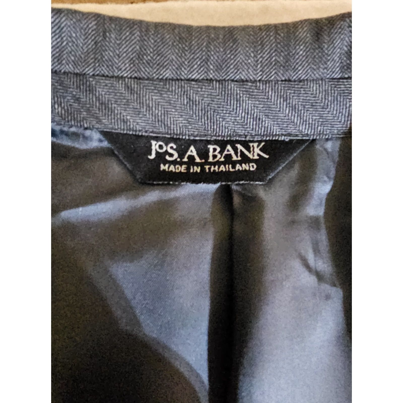 Jos. A. Bank Jos A Bank Signature Collection 100% Wool Gray Striped 2pc Suit Size 43R 34x30 Size 46R - 5 Thumbnail