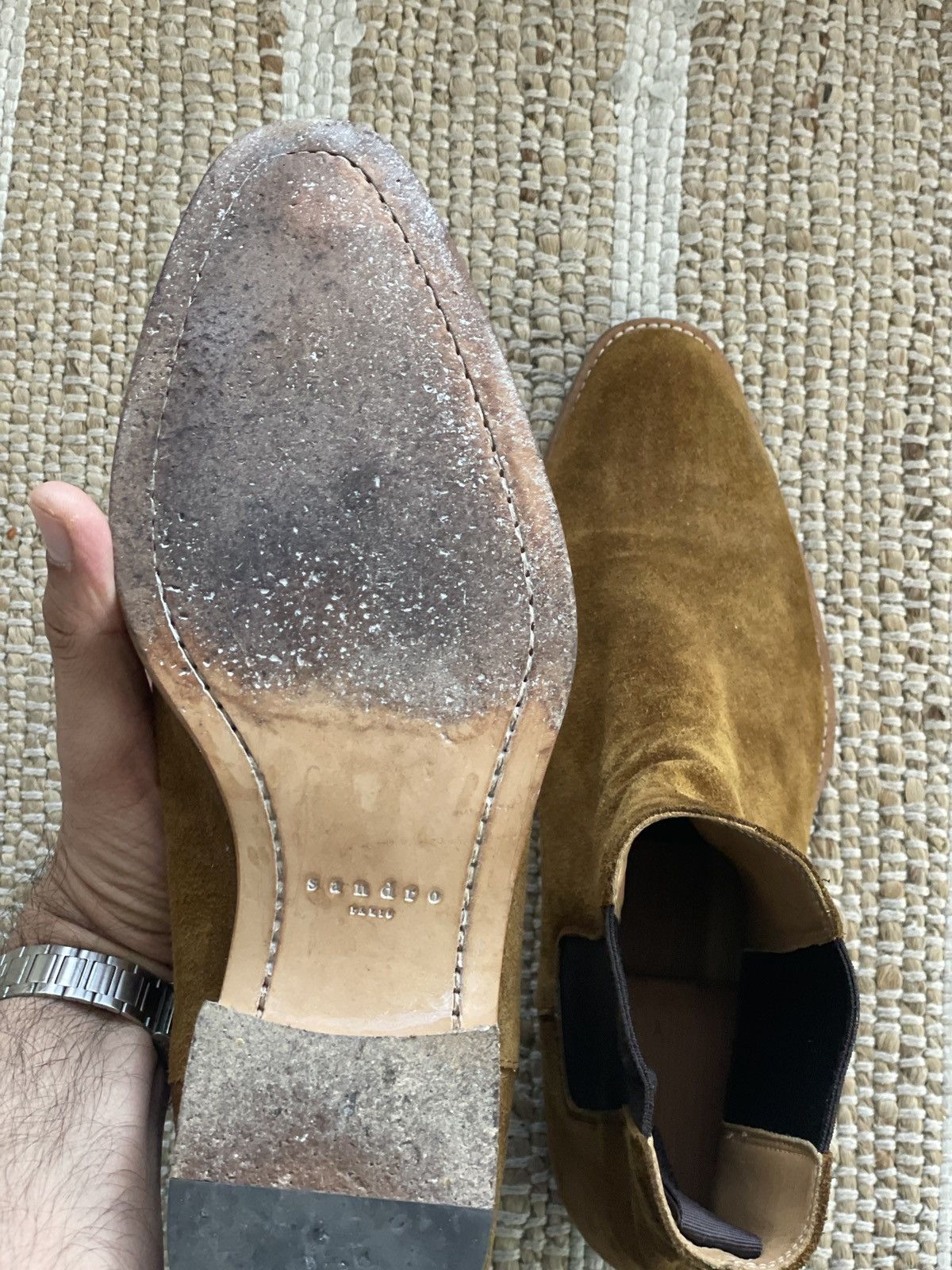 Sandro Sandro Suede Chelsea Boots Size US 10 / EU 43 - 20 Thumbnail