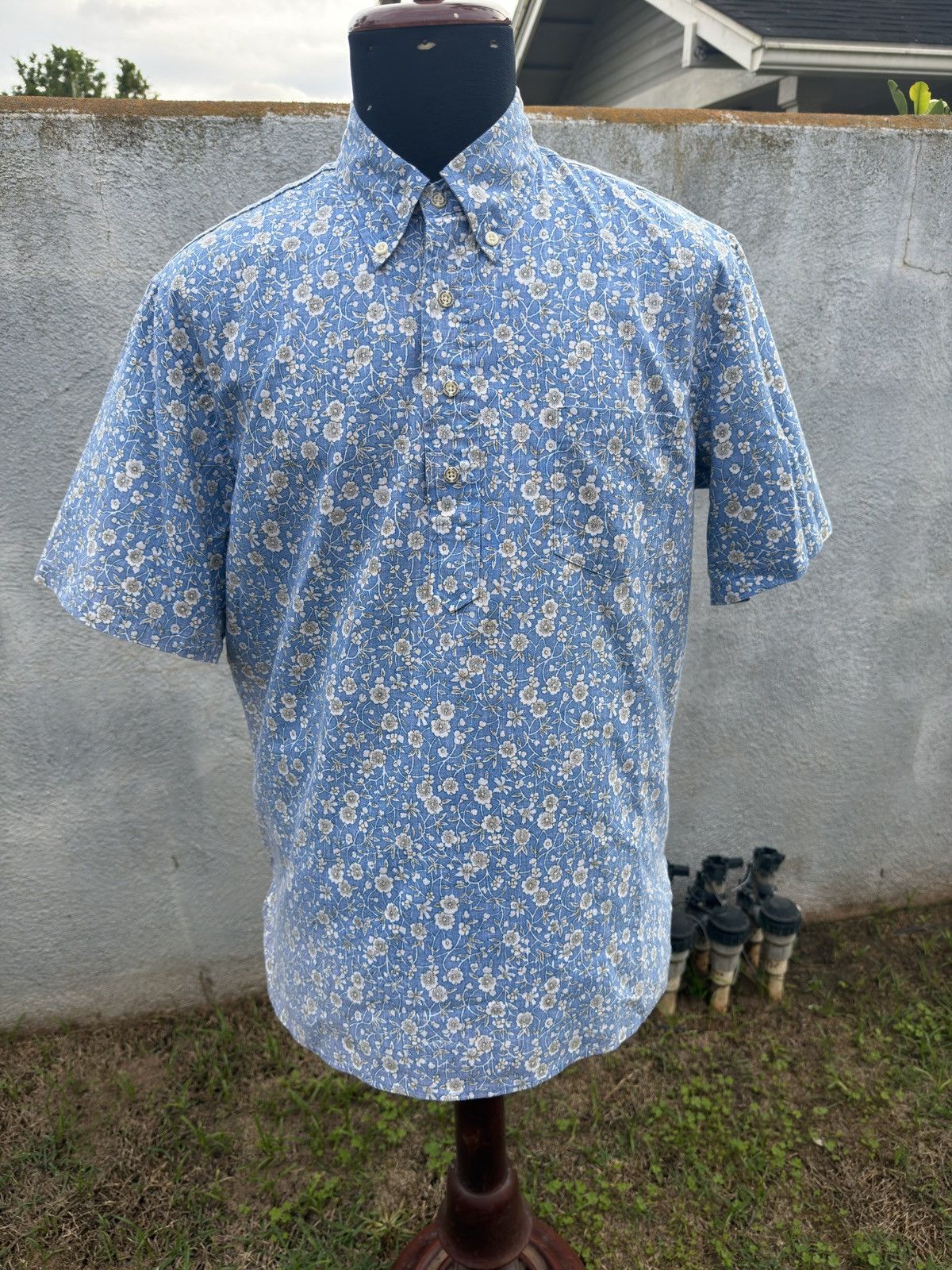 Reyn Spooner PreOwned Reyn Spooner Hawaiian Print Men's Medium Blue Size US M / EU 48-50 / 2 - 1 Thumbnail