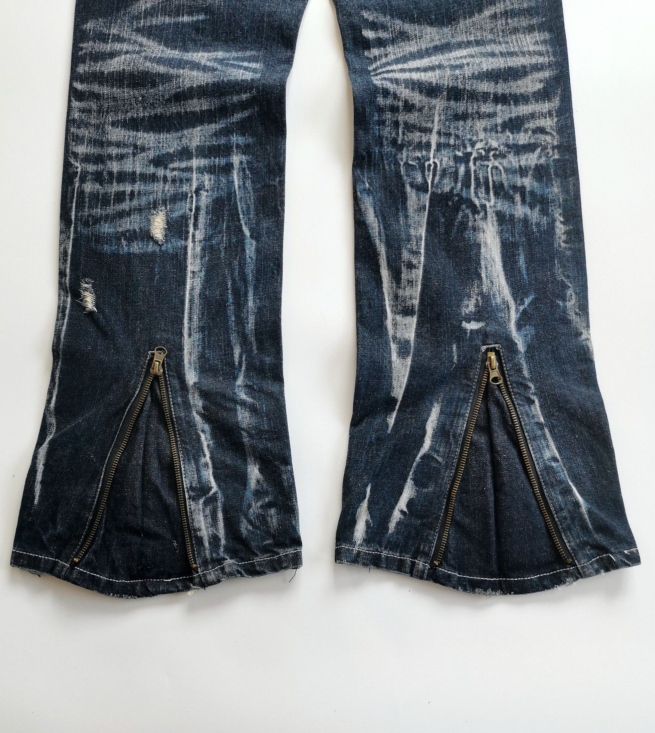 Tornado Mart Beach Sound Flared Bootcut Zipper Jeans Size US 34 / EU 50 - 7 Thumbnail