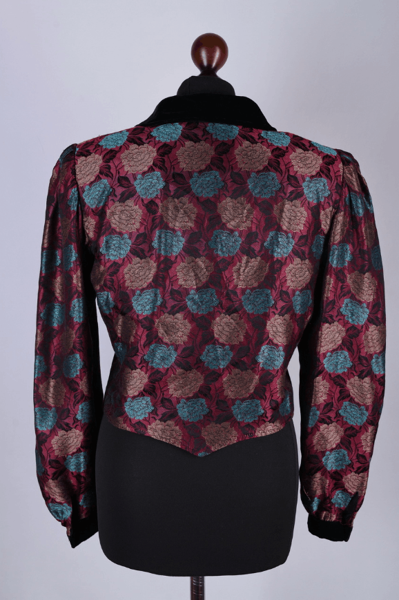 Valentino Women's Valentino Miss V Vintage Floral Silk Jacket Size M Size M / US 6-8 / IT 42-44 - 3 Thumbnail