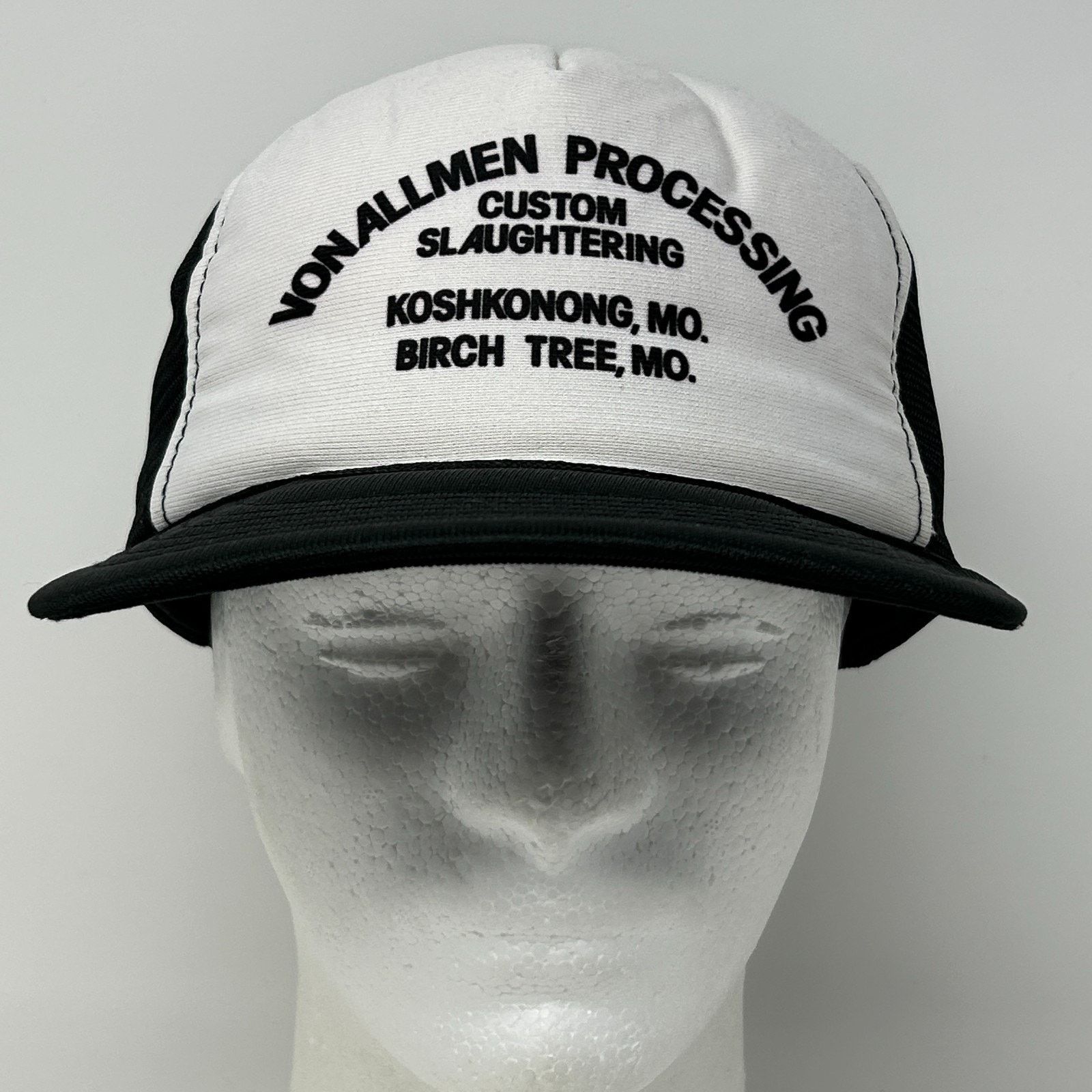 Vintage Vintage VonAllmen Processing Trucker Hat Baseball Cap Black Size ONE SIZE - 2 Thumbnail