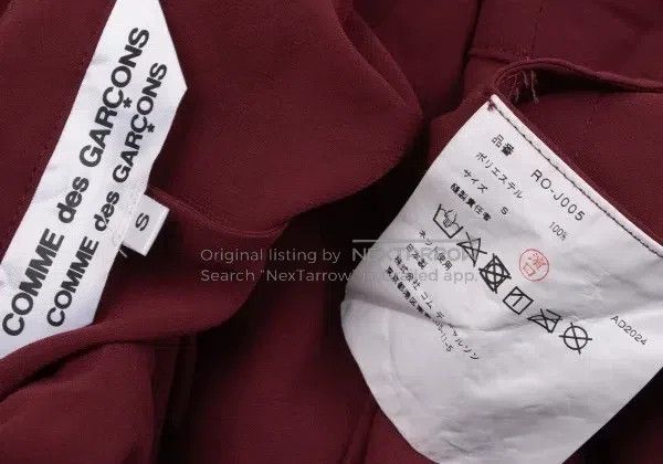 Comme des Garcons Comme Des Garcons Red vintage segmented design sheer top Size S / US 4 / IT 40 - 9 Thumbnail