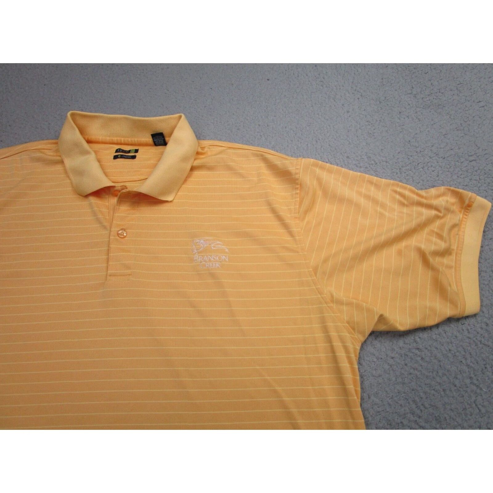 Izod IZOD Brand Polo Shirt Mens 2XL Yellow Branson Creek Country Club Golf Resort Course Size US XXL / EU 58 / 5 - 3 Thumbnail