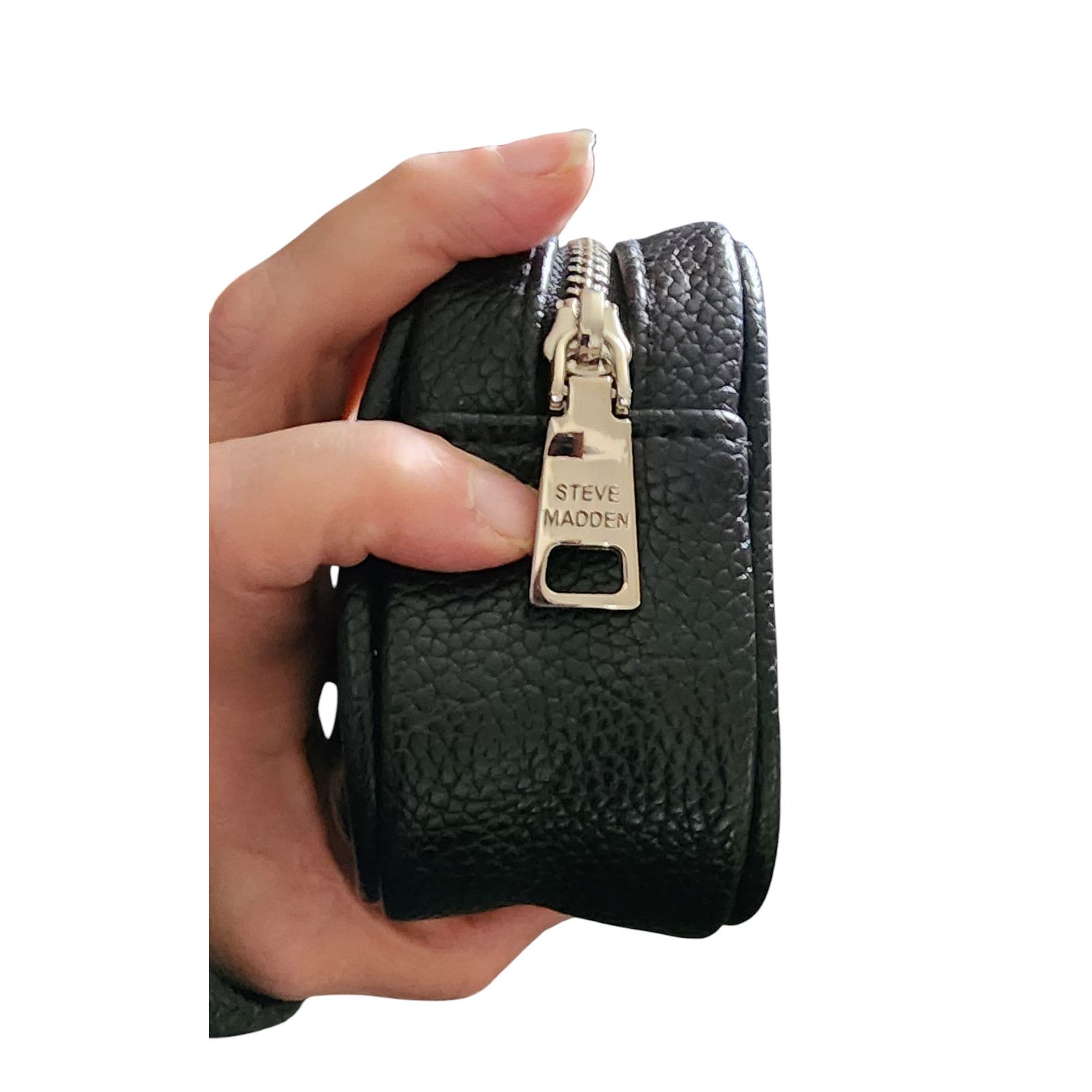 Steve Madden Steve Madden Fanny Pack Black Faux Leather Steve Madden Logo Size ONE SIZE - 4 Thumbnail