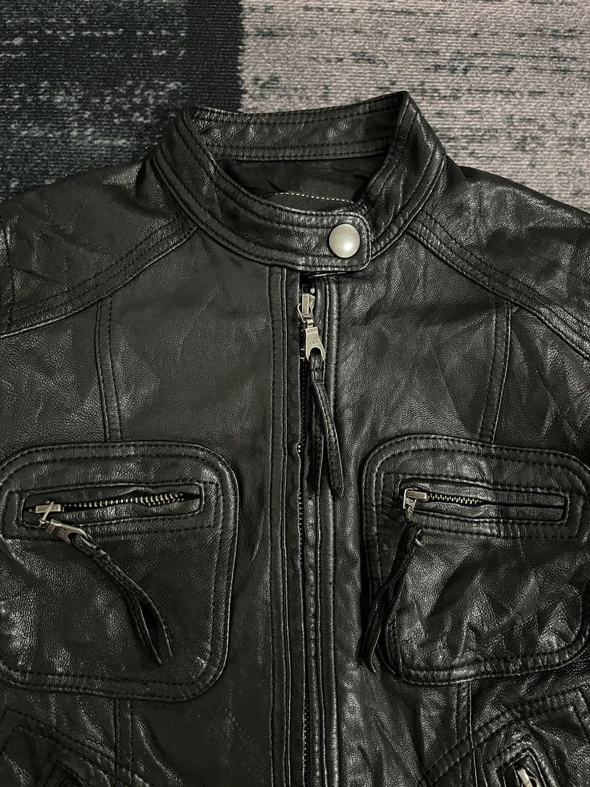 ABAHOUSE Vintage Abahouse Devinette Luxe Leather Jacket Size XS / US 0-2 / IT 36-38 - 6 Thumbnail