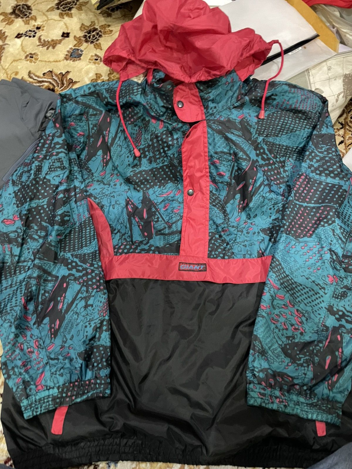 Giant × Vintage Vintage 90s Anorak Giant Cycling Halfzipper Size US XXL / EU 58 / 5 - 1 Thumbnail