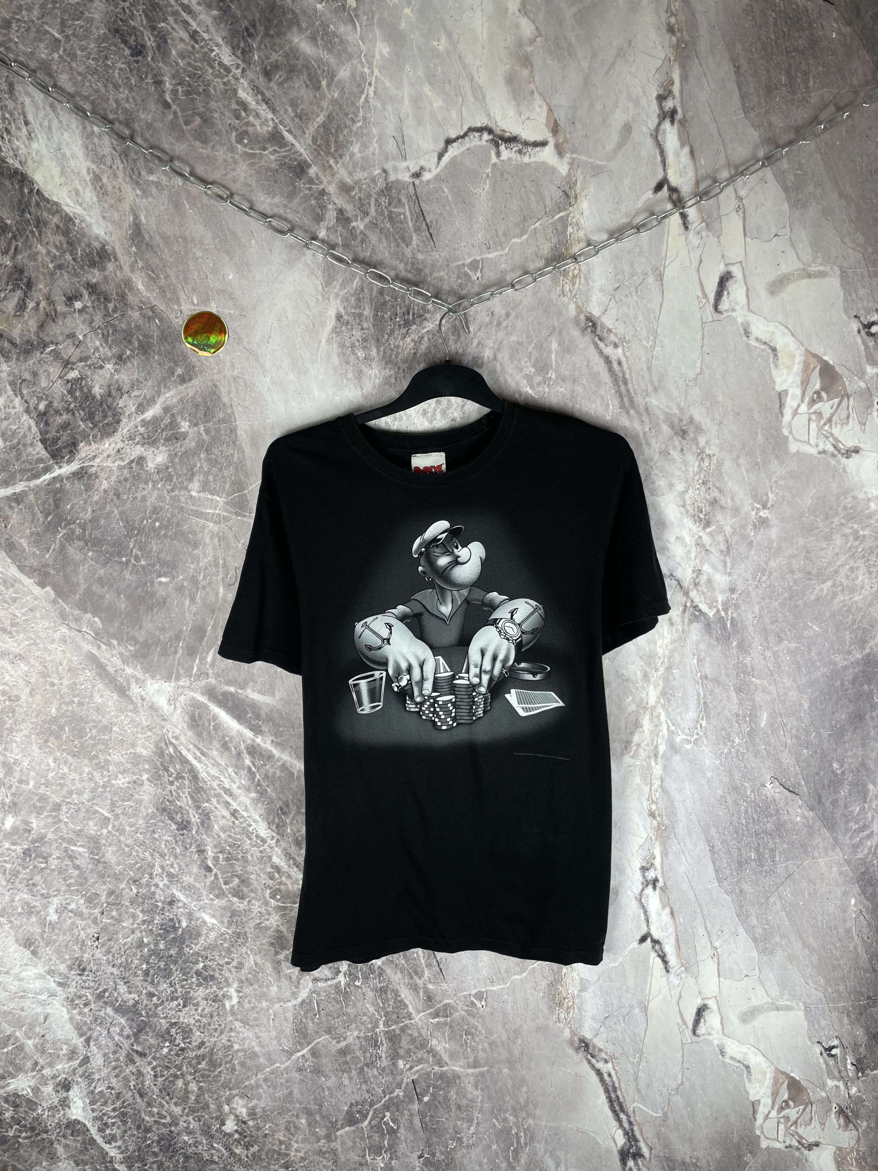 Vintage Vintage poker Popeye tee Size US XL / EU 56 / 4 - 1 Thumbnail