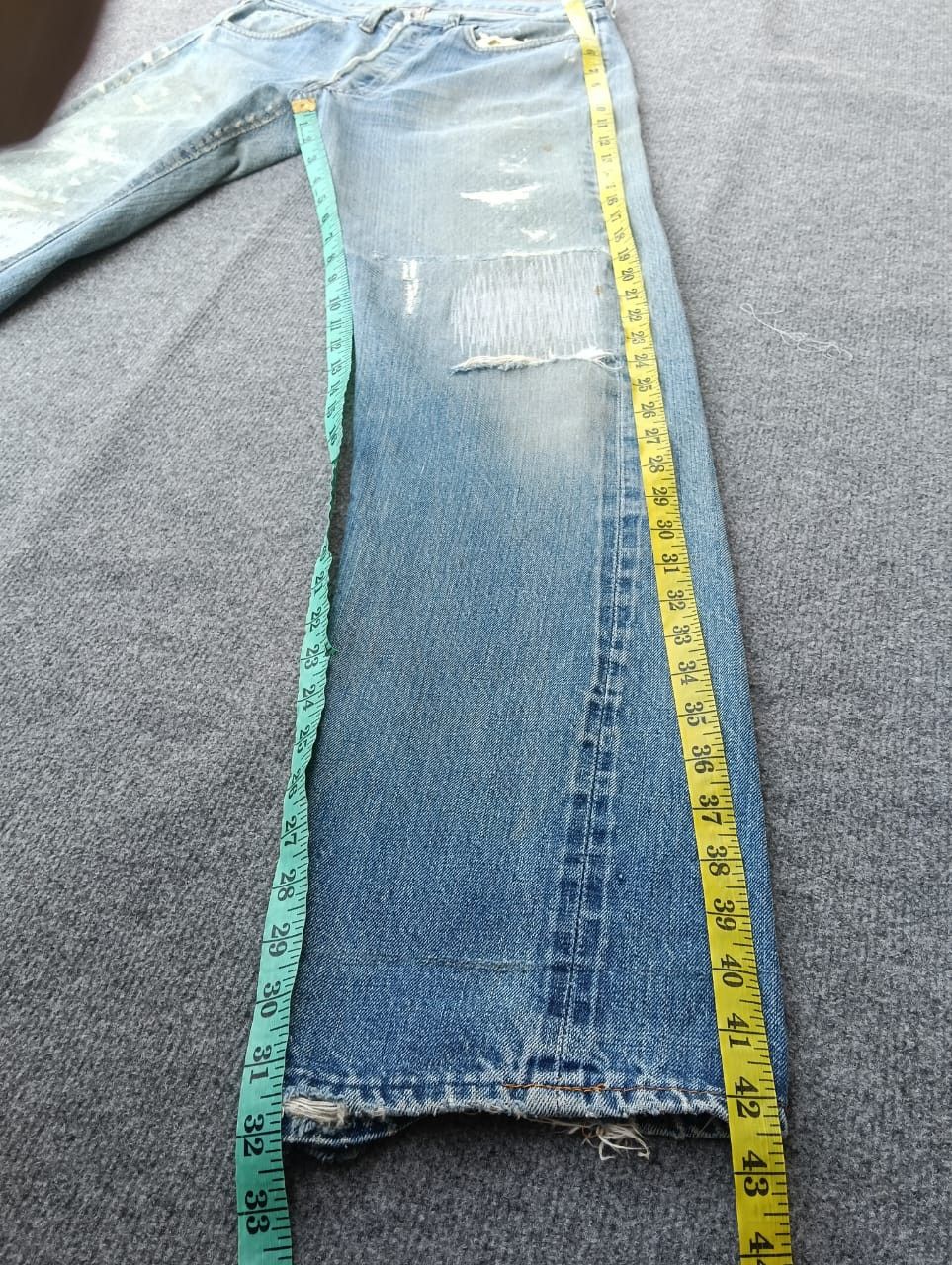 Levi's Early 60s Levi’s 501 Big E selvedge Distressed Button 16. Size US 30 / EU 46 - 16 Thumbnail