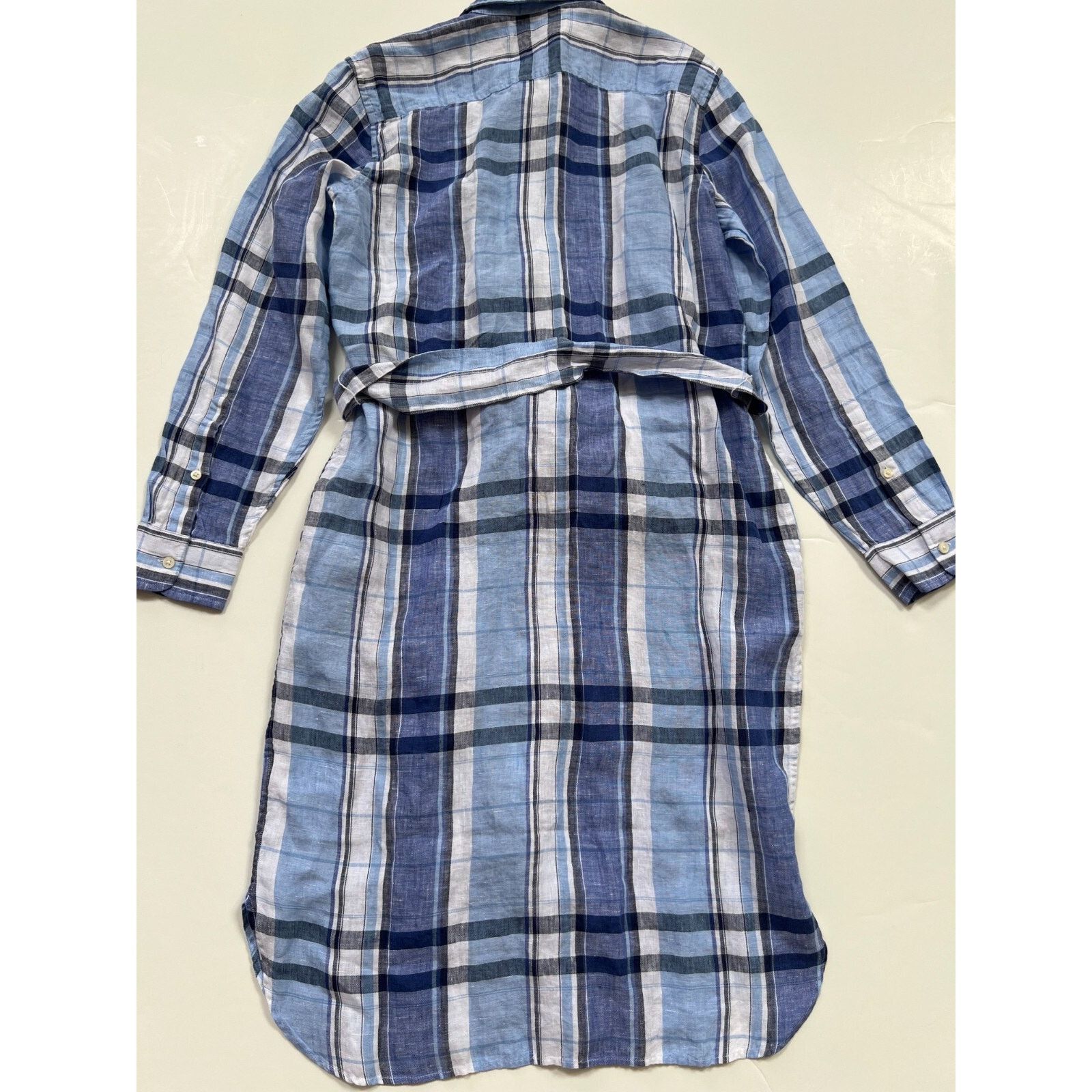Lauren Ralph Lauren Ralph Lauren Floral & Plaid Linen Shirtdress Women's Size 12 Size XL / US 12-14 / IT 48-50 - 2 Thumbnail