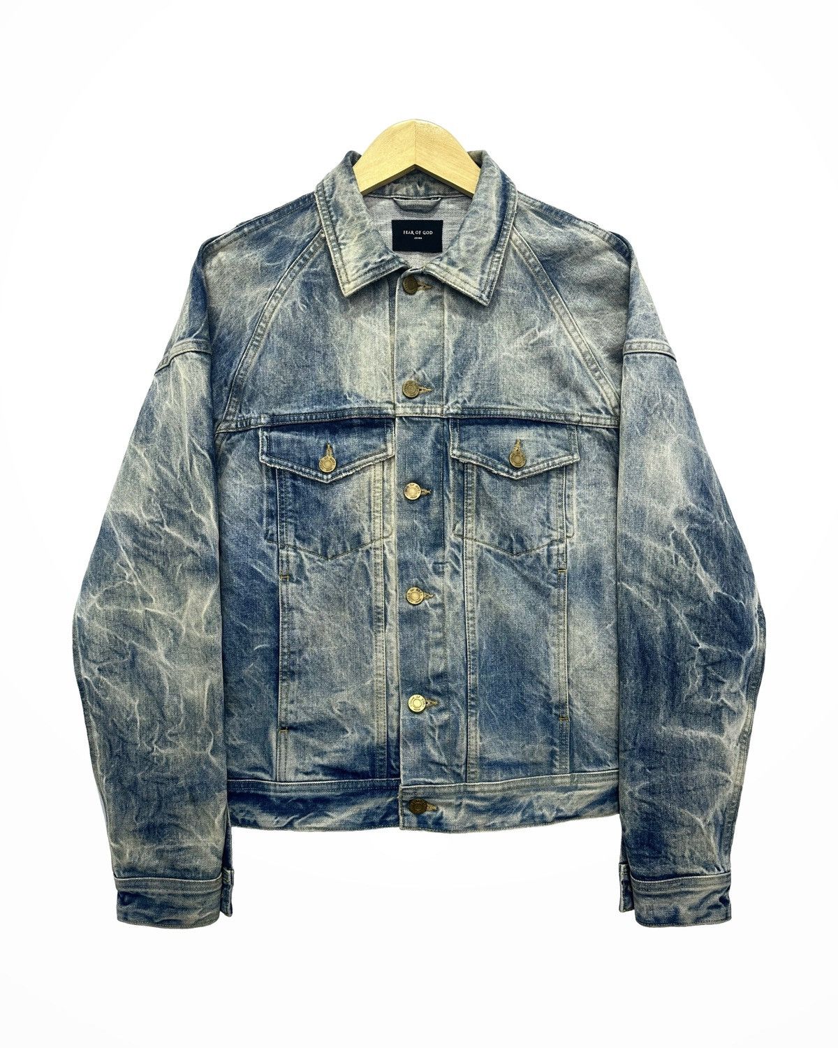 Fear of god holy water denim jacket outlet