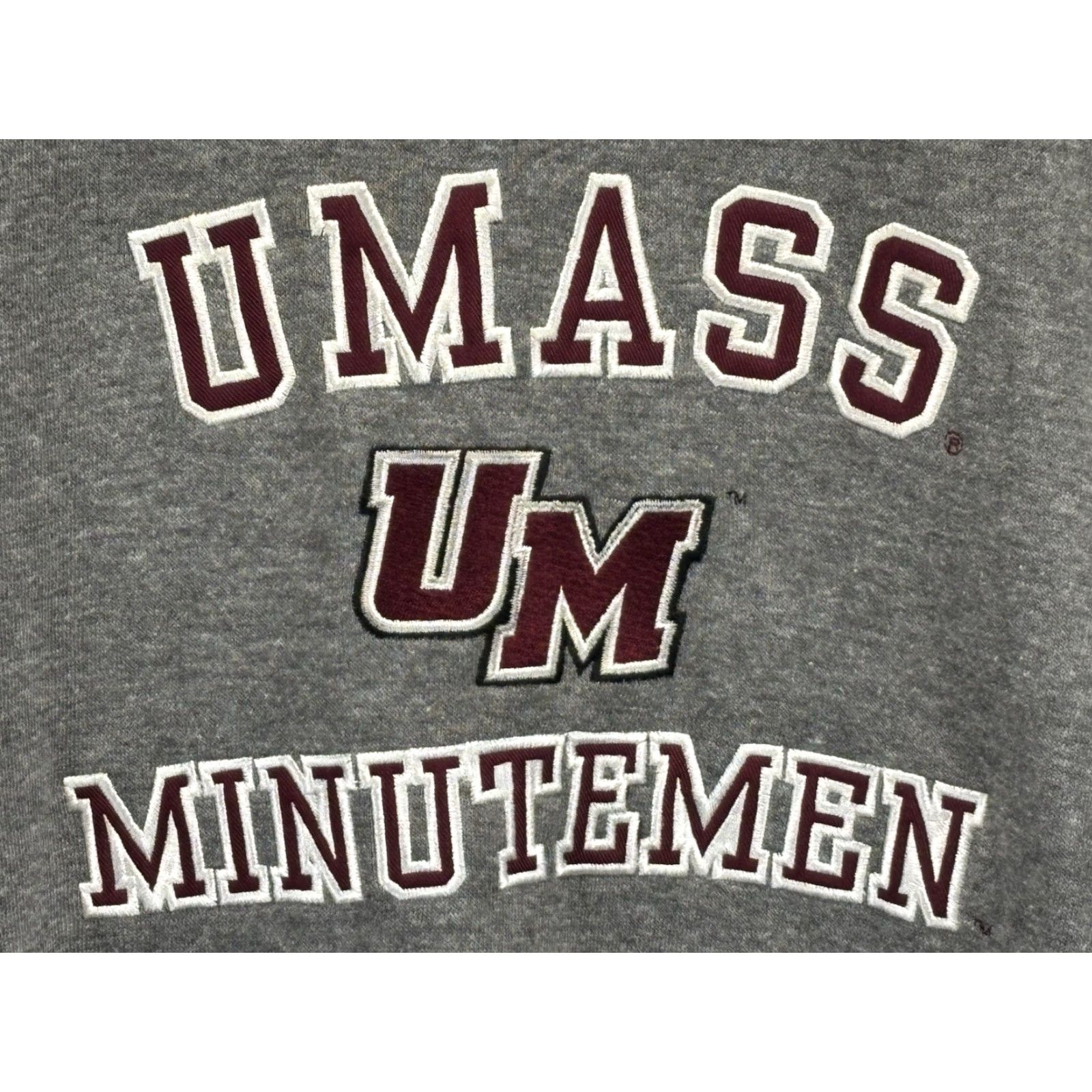 Vintage UMASS Minutemen Sweatshirt Men’s M Grey Crew Neck Varsity Athletic Graphic Sports Pullover Shirt Mens Size US M / EU 48-50 / 2 - 3 Thumbnail