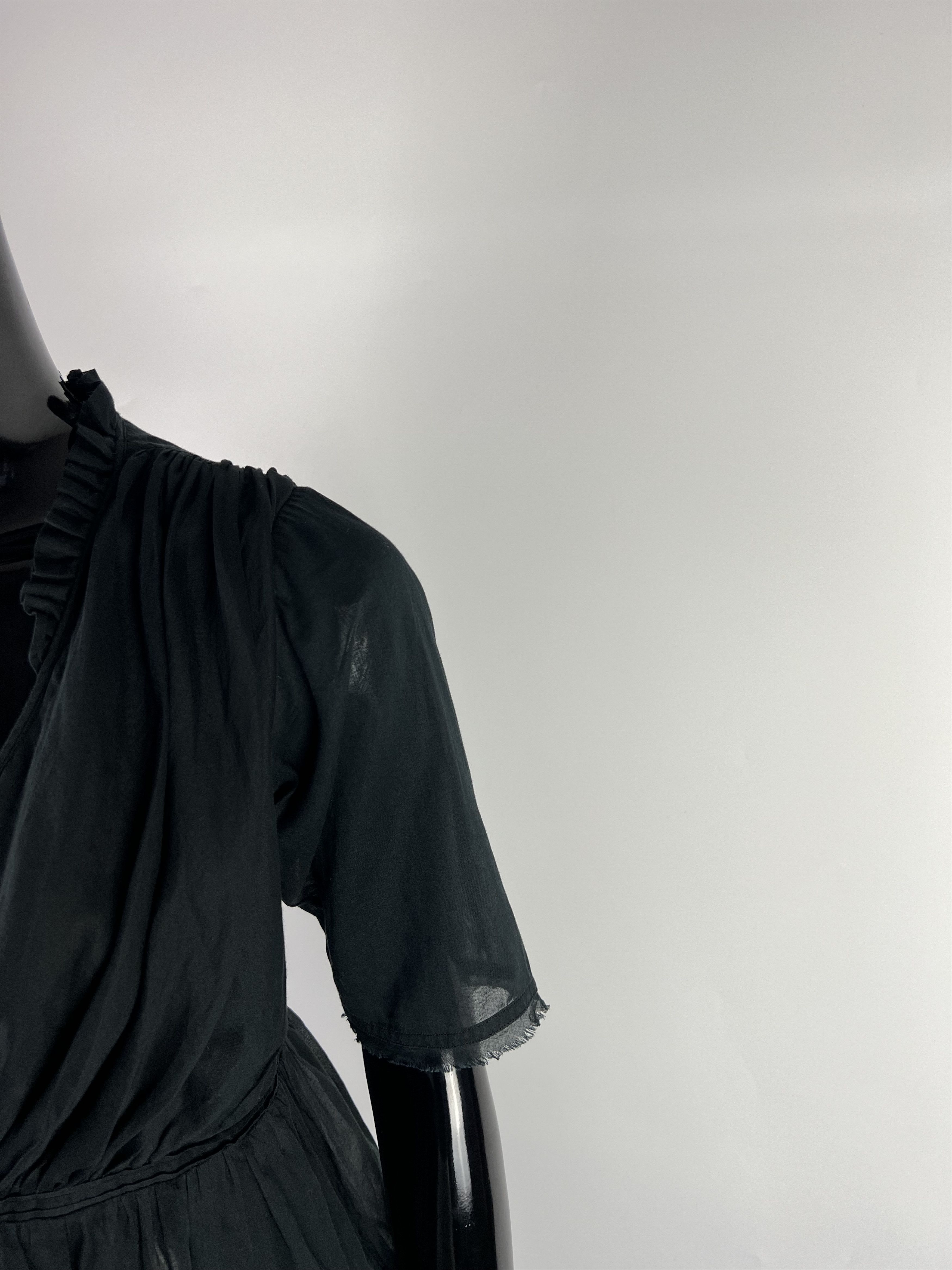 Jil Sander Jil Sander Women's Black Cotton Blouse Top Size XS/S Size S / US 4 / IT 40 - 6 Thumbnail