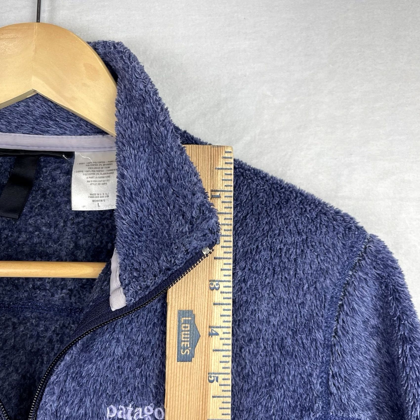 Patagonia VINTAGE Patagonia R2 Jacket Womens Large Purple Regulator Fleece Zip Deep Pile Size L / US 10 / IT 46 - 7 Thumbnail