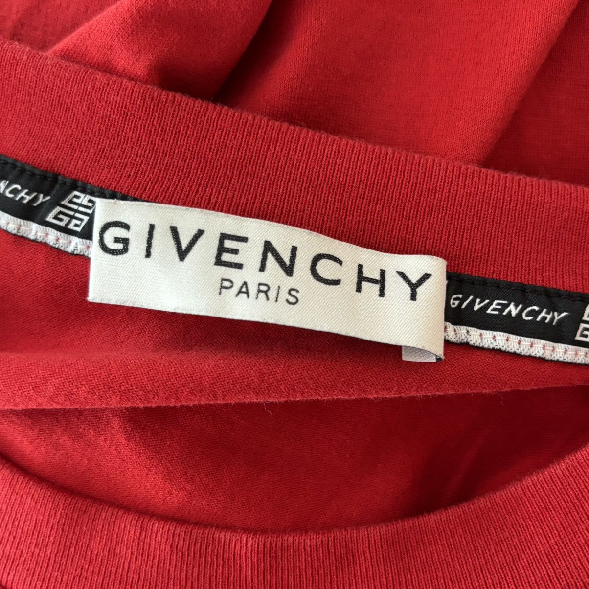 Givenchy Givenchy Red Broken Logo Tee Size Small Size US S / EU 44-46 / 1 - 3 Thumbnail