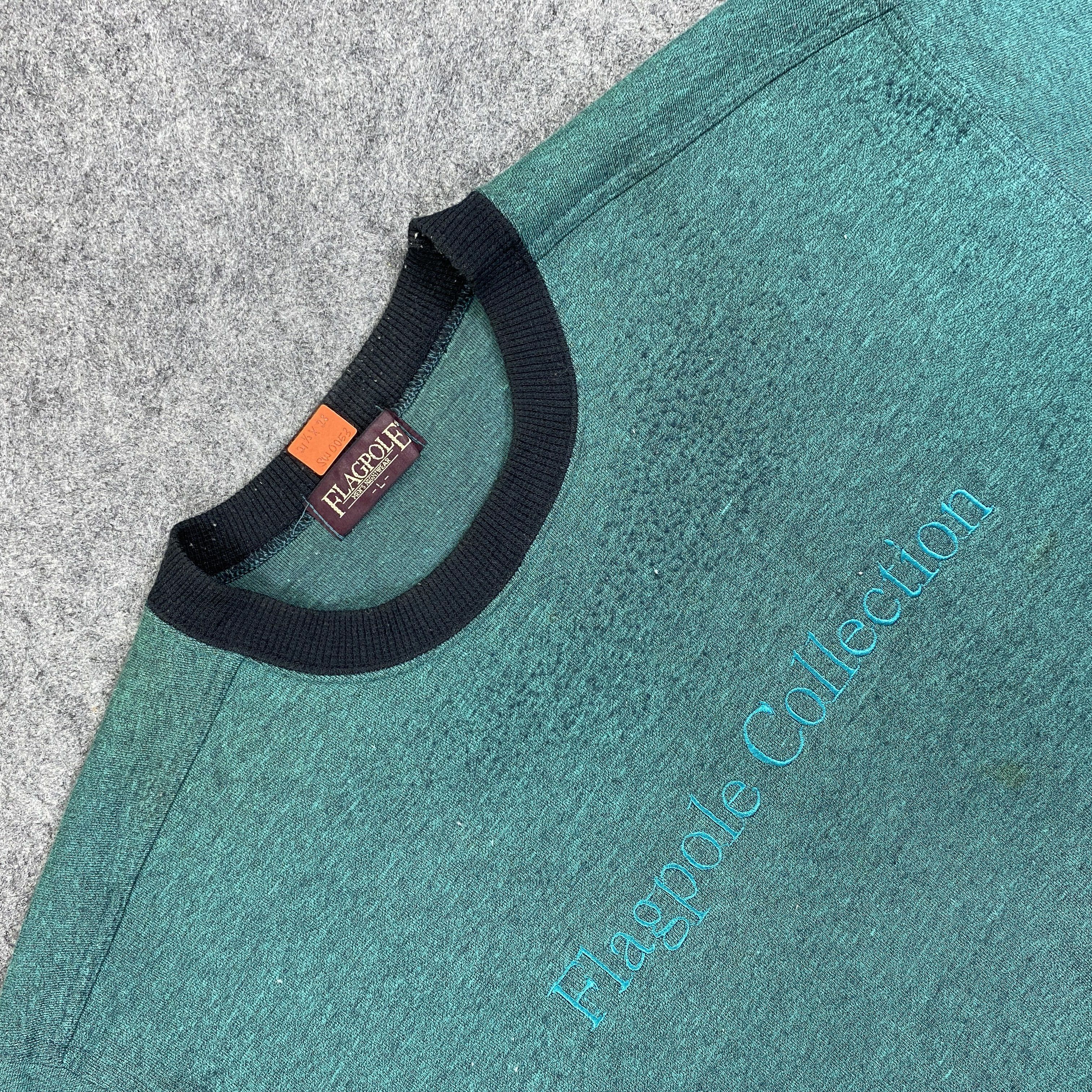 Japanese Brand Vintage Flagpole Collection Spell Out Sweatshirt -SW053 Size US M / EU 48-50 / 2 - 8 Thumbnail