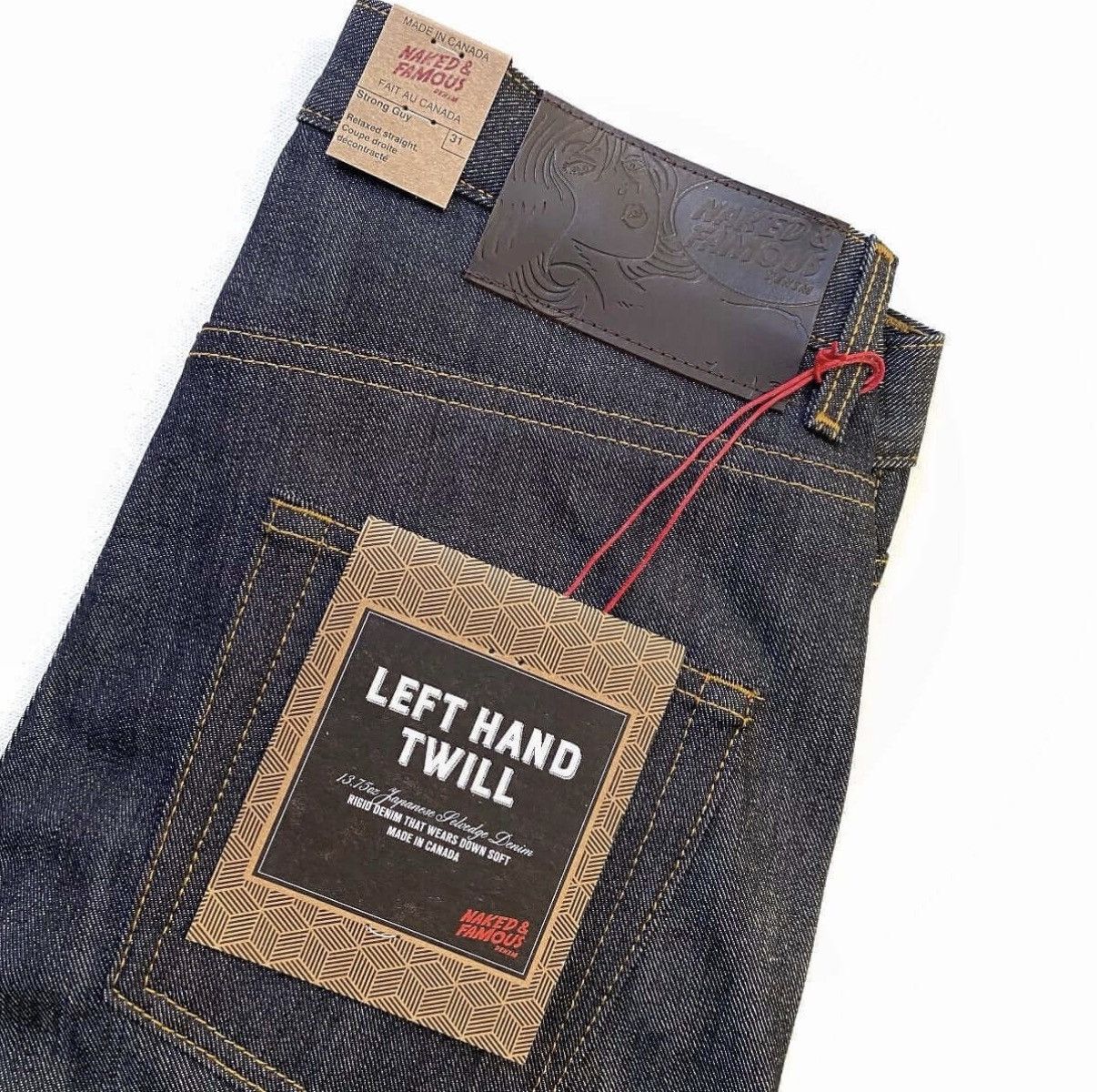 Naked & Famous Naked & Famous Left Hand Twill Strong Guy Size US 29 - 3 Thumbnail