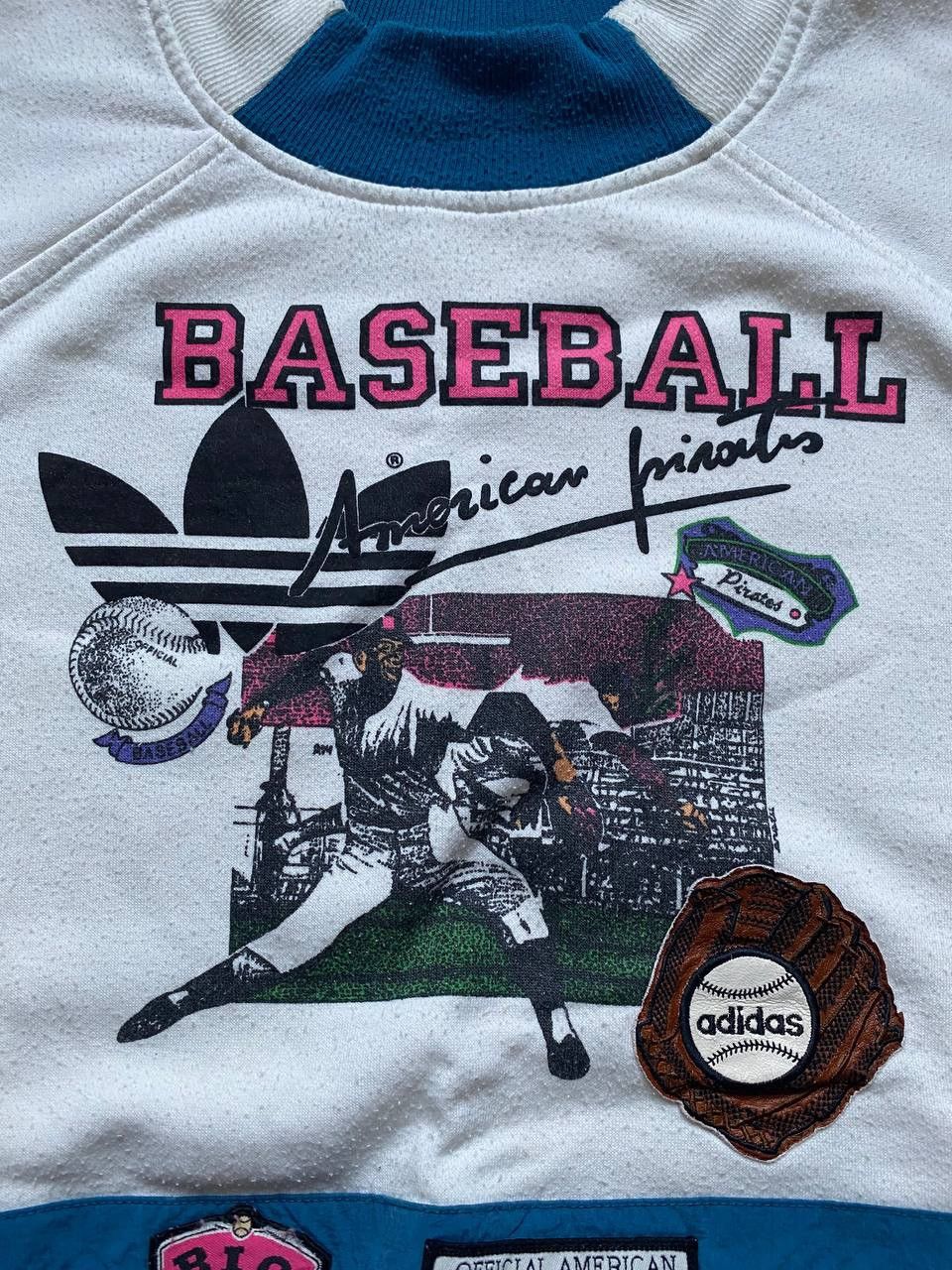 Adidas × Vintage Vintage 90s Adidas Basketball Sport Sweatshirt Size US L / EU 52-54 / 3 - 4 Thumbnail